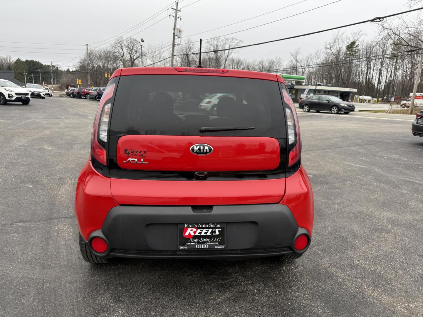 2015 Red /Black Kia Soul + (KNDJP3A54F7) with an 2.0L I4 DOHC 16V engine, Automatic transmission, located at 11115 Chardon Rd. , Chardon, OH, 44024, (440) 214-9705, 41.580246, -81.241943 - 2015 Kia Soul + – Stylish, Efficient, and Ready for Anything Drive in style and confidence with this 2015 Kia Soul +, a one-owner vehicle with just 51,736 miles. Powered by a reliable 2.0L I4 GDI engine paired with a smooth 6-speed automatic transmission, this Kia Soul delivers an impressive 30 - Photo#20