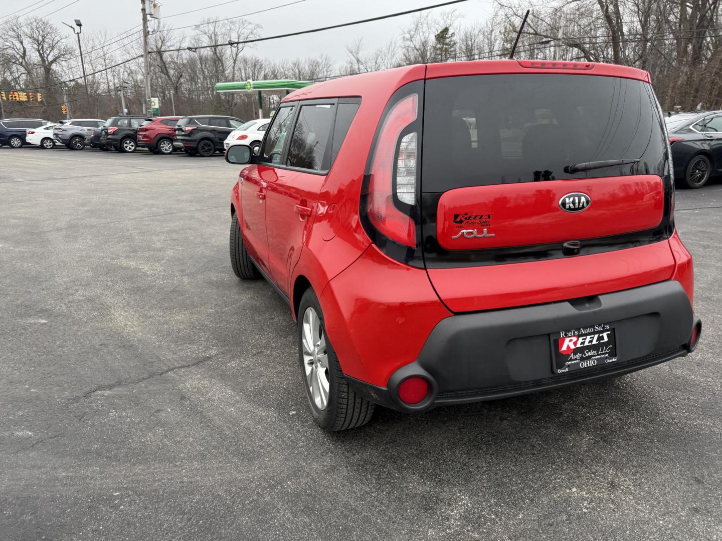 2015 Red /Black Kia Soul + (KNDJP3A54F7) with an 2.0L I4 DOHC 16V engine, Automatic transmission, located at 11115 Chardon Rd. , Chardon, OH, 44024, (440) 214-9705, 41.580246, -81.241943 - 2015 Kia Soul + – Stylish, Efficient, and Ready for Anything Drive in style and confidence with this 2015 Kia Soul +, a one-owner vehicle with just 51,736 miles. Powered by a reliable 2.0L I4 GDI engine paired with a smooth 6-speed automatic transmission, this Kia Soul delivers an impressive 30 - Photo#21