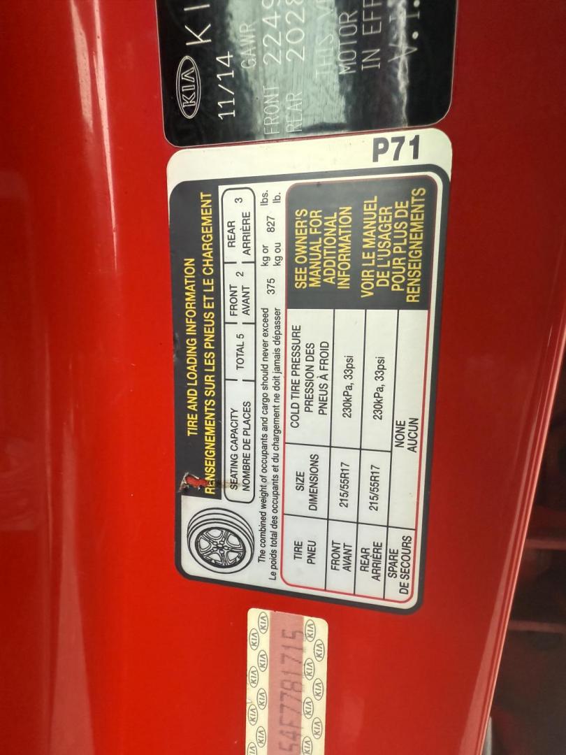 2015 Red /Black Kia Soul + (KNDJP3A54F7) with an 2.0L I4 DOHC 16V engine, Automatic transmission, located at 11115 Chardon Rd. , Chardon, OH, 44024, (440) 214-9705, 41.580246, -81.241943 - 2015 Kia Soul + – Stylish, Efficient, and Ready for Anything Drive in style and confidence with this 2015 Kia Soul +, a one-owner vehicle with just 51,736 miles. Powered by a reliable 2.0L I4 GDI engine paired with a smooth 6-speed automatic transmission, this Kia Soul delivers an impressive 30 - Photo#29