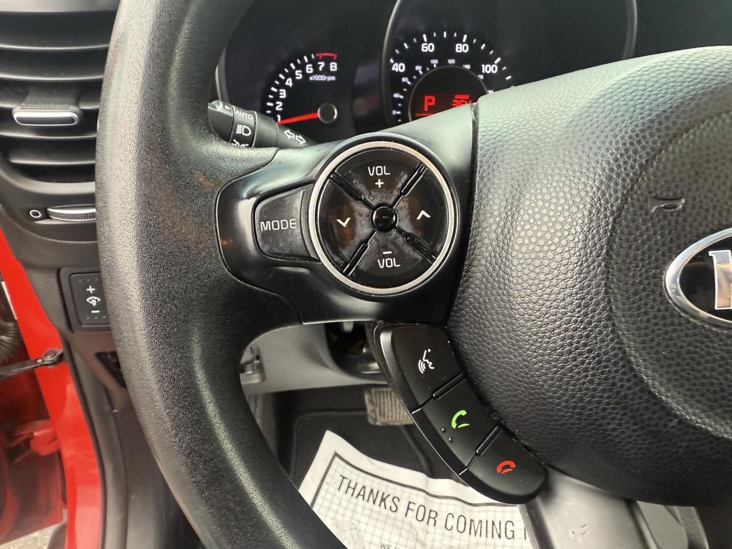 2015 Red /Black Kia Soul + (KNDJP3A54F7) with an 2.0L I4 DOHC 16V engine, Automatic transmission, located at 11115 Chardon Rd. , Chardon, OH, 44024, (440) 214-9705, 41.580246, -81.241943 - 2015 Kia Soul + – Stylish, Efficient, and Ready for Anything Drive in style and confidence with this 2015 Kia Soul +, a one-owner vehicle with just 51,736 miles. Powered by a reliable 2.0L I4 GDI engine paired with a smooth 6-speed automatic transmission, this Kia Soul delivers an impressive 30 - Photo#9