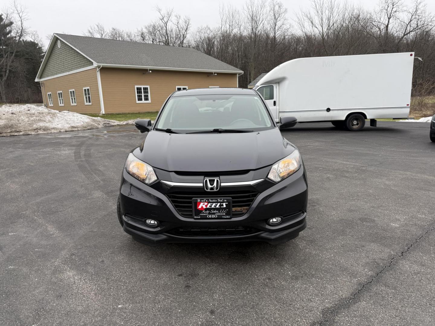 2016 Gray /Black Honda HR-V EX 4WD CVT (3CZRU6H50GM) with an 1.8L I4 DOHC 16V engine, Automatic transmission, located at 11115 Chardon Rd. , Chardon, OH, 44024, (440) 214-9705, 41.580246, -81.241943 - 2016 Honda HR-V EX AWD – Efficient, Versatile, and Loaded with Modern Comforts Experience practical versatility with this 2016 Honda HR-V EX AWD. Powered by a reliable 1.8L I4 engine and equipped with Eco Mode and Sport Mode, this SUV delivers an impressive 32 MPG highway, making it perfect for - Photo#1