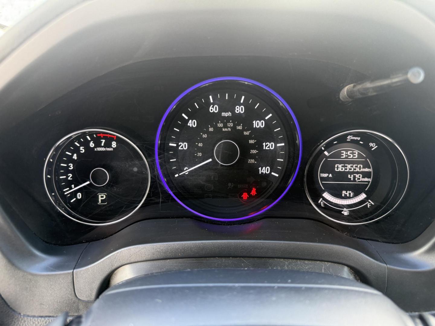 2016 Gray /Black Honda HR-V EX 4WD CVT (3CZRU6H50GM) with an 1.8L I4 DOHC 16V engine, Automatic transmission, located at 11115 Chardon Rd. , Chardon, OH, 44024, (440) 214-9705, 41.580246, -81.241943 - Photo#9