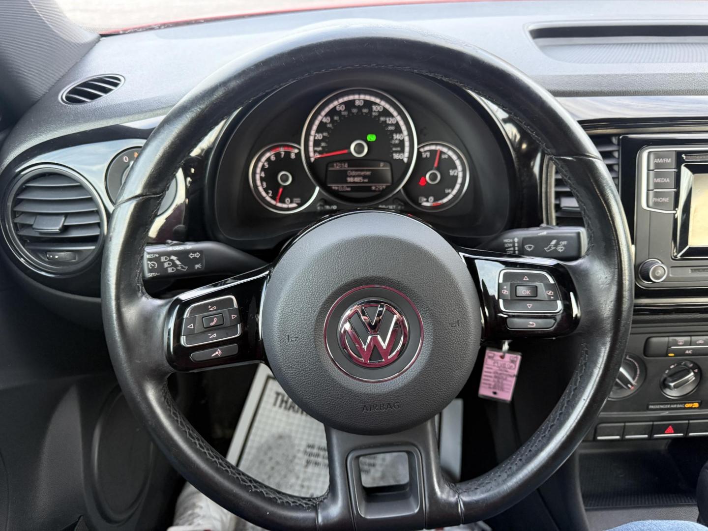 2016 Red /Black Volkswagen Beetle 1.8T S (3VWF17AT4GM) with an 1.8L I4 DOHC 16V Turbo engine, Automatic transmission, located at 11115 Chardon Rd. , Chardon, OH, 44024, (440) 214-9705, 41.580246, -81.241943 - 2016 Volkswagen Beetle 1.8T S – Turbocharged Fun, Modern Features, and Iconic Style Make every drive memorable in this 2016 Volkswagen Beetle 1.8T S! Under the hood, a lively 1.8L turbocharged engine pairs with a smooth 6-speed automatic transmission to deliver peppy performance and outstanding - Photo#8