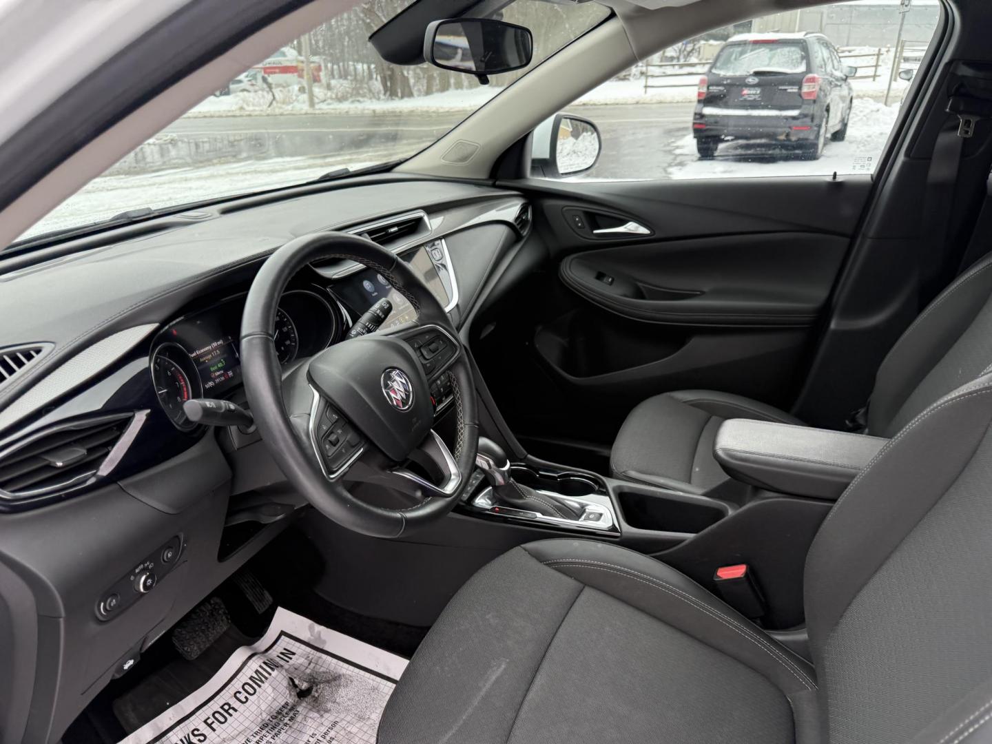 2023 White /Black Buick Encore GX Preferred AWD (KL4MMCSL9PB) with an 1.3L I3 TURBO engine, Automatic transmission, located at 547 E. Main St., Orwell, OH, 44076, (440) 437-5893, 41.535435, -80.847855 - One Owner ---- 2022 Buick Encore GX Preferred AWD – Modern Comfort, Advanced Safety, and All-Weather Confidence Upgrade your daily drive with this 2022 Buick Encore GX Preferred AWD. Powered by a fuel-efficient 1.3L turbocharged EcoTec engine and a responsive 9-speed automatic transmission, thi - Photo#7