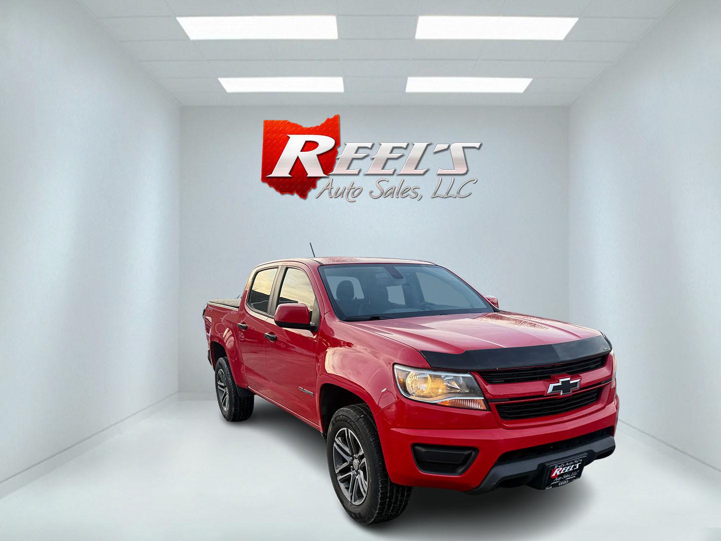 2019 Red /Black Chevrolet Colorado Work Truck Crew Cab 4WD Short Box (1GCGTBEN0K1) with an 3.6L V6 DOHC 24V GAS engine, Automatic transmission, located at 547 E. Main St., Orwell, OH, 44076, (440) 437-5893, 41.535435, -80.847855 - 2019 Chevrolet Colorado W/T Crew Cab 4WD – Reliable Performance, Versatile Capability, and Modern Technology Get ready for any adventure or workday with this dependable 2019 Chevrolet Colorado W/T Crew Cab 4WD. Powered by a robust 3.6L Pentastar V6 engine paired with an 8-speed automatic transm - Photo#2