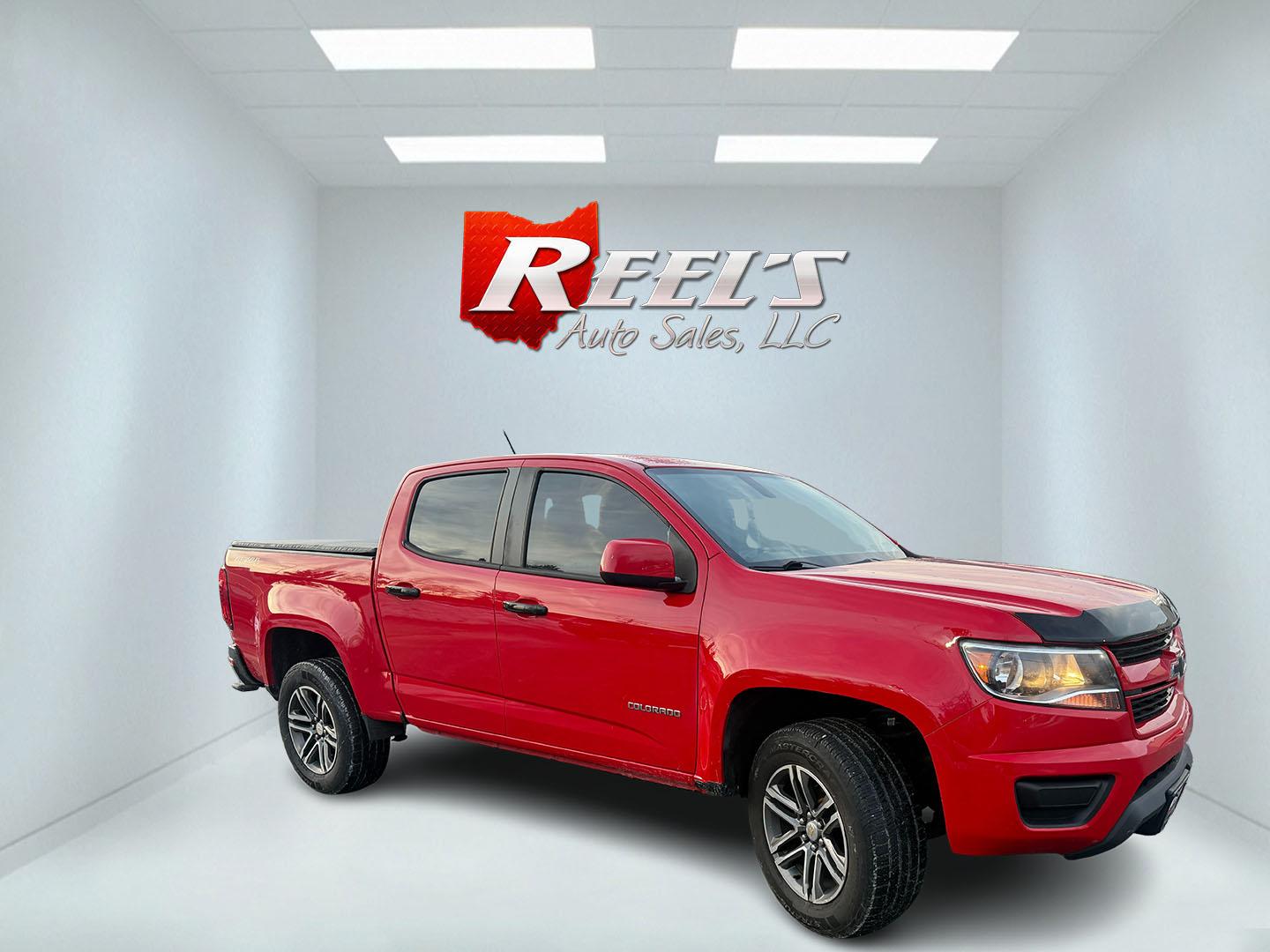 2019 Red /Black Chevrolet Colorado Work Truck Crew Cab 4WD Short Box (1GCGTBEN0K1) with an 3.6L V6 DOHC 24V GAS engine, Automatic transmission, located at 547 E. Main St., Orwell, OH, 44076, (440) 437-5893, 41.535435, -80.847855 - 2019 Chevrolet Colorado W/T Crew Cab 4WD – Reliable Performance, Versatile Capability, and Modern Technology Get ready for any adventure or workday with this dependable 2019 Chevrolet Colorado W/T Crew Cab 4WD. Powered by a robust 3.6L Pentastar V6 engine paired with an 8-speed automatic transm - Photo#3