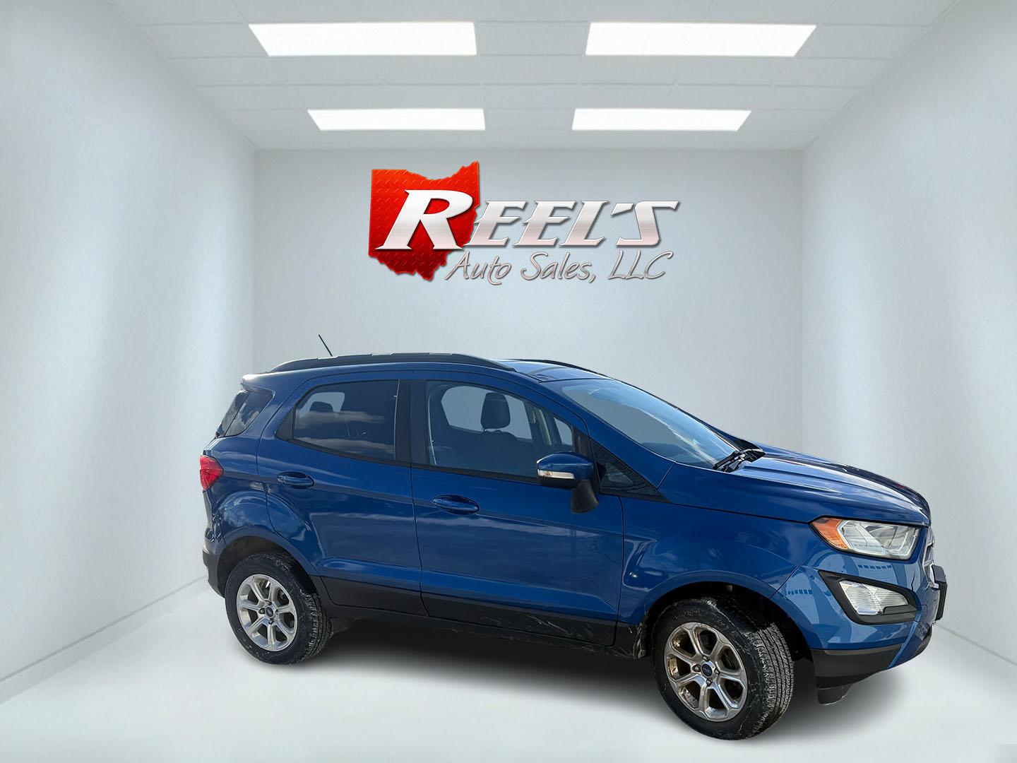 2018 Blue /Black Ford EcoSport SE AWD (MAJ6P1UL0JC) with an 2.0L I4 DOHC 16V engine, Automatic transmission, located at 547 E. Main St., Orwell, OH, 44076, (440) 437-5893, 41.535435, -80.847855 - 2018 Ford EcoSport SE AWD – Efficient, Versatile, and Packed with Features Discover city-friendly versatility and comfort with this 2018 Ford EcoSport SE AWD. Powered by a reliable 2.0L I4 Duratec engine and a smooth 6-speed automatic transmission, this compact SUV delivers a spirited drive and - Photo#3
