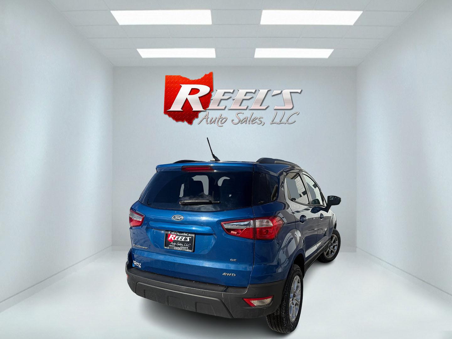 2018 Blue /Black Ford EcoSport SE AWD (MAJ6P1UL0JC) with an 2.0L I4 DOHC 16V engine, Automatic transmission, located at 547 E. Main St., Orwell, OH, 44076, (440) 437-5893, 41.535435, -80.847855 - 2018 Ford EcoSport SE AWD – Efficient, Versatile, and Packed with Features Discover city-friendly versatility and comfort with this 2018 Ford EcoSport SE AWD. Powered by a reliable 2.0L I4 Duratec engine and a smooth 6-speed automatic transmission, this compact SUV delivers a spirited drive and - Photo#8