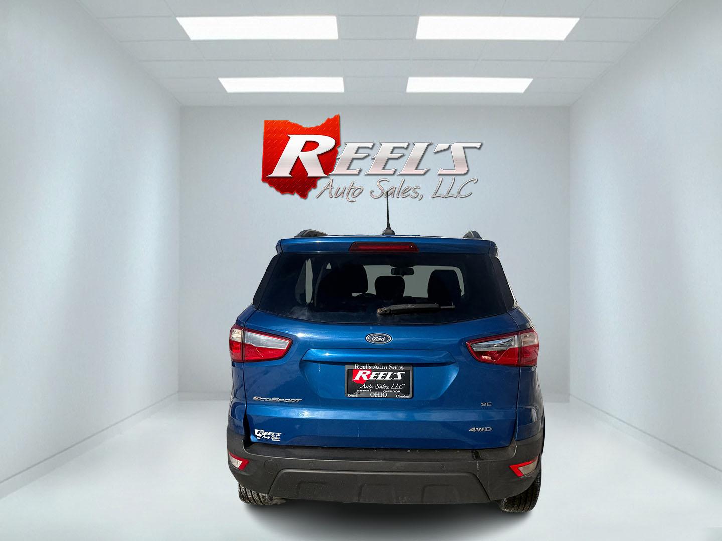 2018 Blue /Black Ford EcoSport SE AWD (MAJ6P1UL0JC) with an 2.0L I4 DOHC 16V engine, Automatic transmission, located at 547 E. Main St., Orwell, OH, 44076, (440) 437-5893, 41.535435, -80.847855 - 2018 Ford EcoSport SE AWD – Efficient, Versatile, and Packed with Features Discover city-friendly versatility and comfort with this 2018 Ford EcoSport SE AWD. Powered by a reliable 2.0L I4 Duratec engine and a smooth 6-speed automatic transmission, this compact SUV delivers a spirited drive and - Photo#9