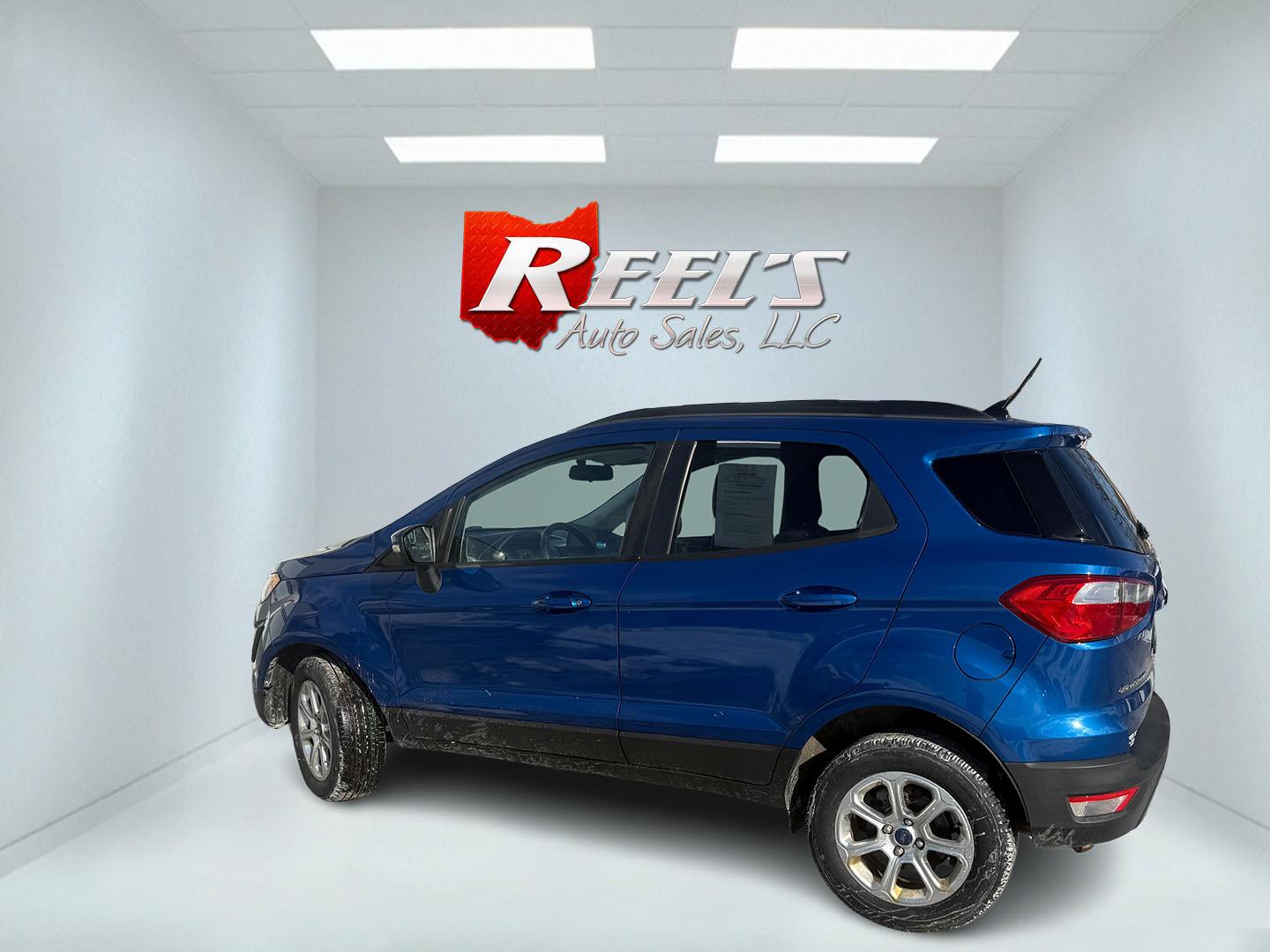 2018 Blue /Black Ford EcoSport SE AWD (MAJ6P1UL0JC) with an 2.0L I4 DOHC 16V engine, Automatic transmission, located at 547 E. Main St., Orwell, OH, 44076, (440) 437-5893, 41.535435, -80.847855 - 2018 Ford EcoSport SE AWD – Efficient, Versatile, and Packed with Features Discover city-friendly versatility and comfort with this 2018 Ford EcoSport SE AWD. Powered by a reliable 2.0L I4 Duratec engine and a smooth 6-speed automatic transmission, this compact SUV delivers a spirited drive and - Photo#11