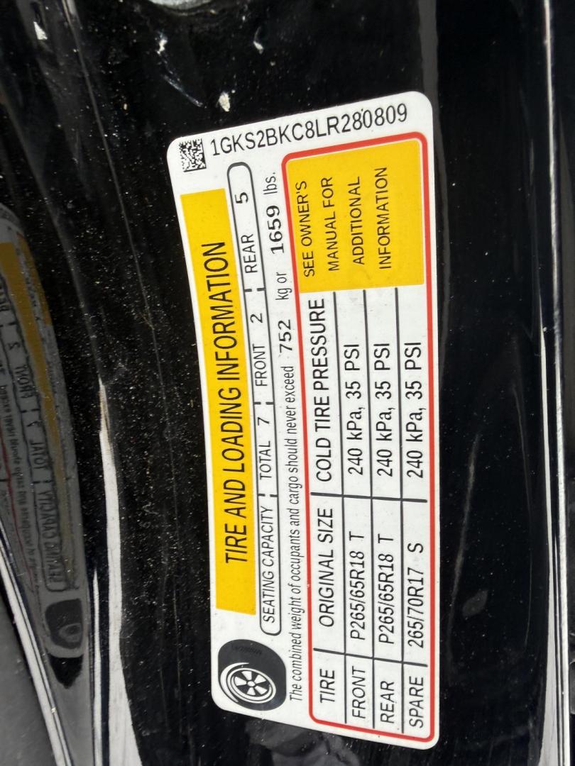 2020 Black /Black GMC Yukon SLT 4WD (1GKS2BKC8LR) with an 5.3L V8 OHV 16V FFV engine, Automatic transmission, located at 547 E. Main St., Orwell, OH, 44076, (440) 437-5893, 41.535435, -80.847855 - Photo#36