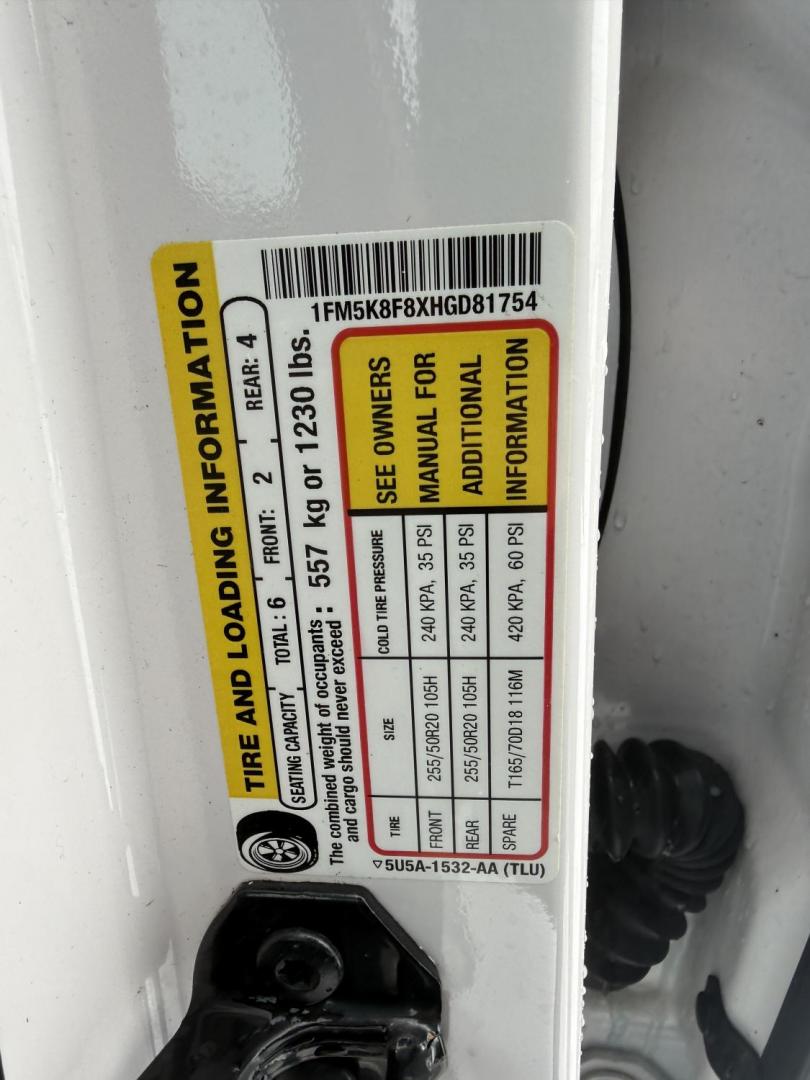 2017 White /Black Ford Explorer Limited 4WD (1FM5K8F8XHG) with an 3.5L V6 DOHC 24V engine, Automatic transmission, located at 11115 Chardon Rd. , Chardon, OH, 44024, (440) 214-9705, 41.580246, -81.241943 - 2017 Ford Explorer Limited 4WD – Luxurious Comfort, Advanced Safety, and Versatile Performance Experience the perfect combination of sophistication and capability with this 2017 Ford Explorer Limited 4WD. Powered by a responsive 3.5L V6 engine and a smooth 6-speed automatic transmission, it del - Photo#39