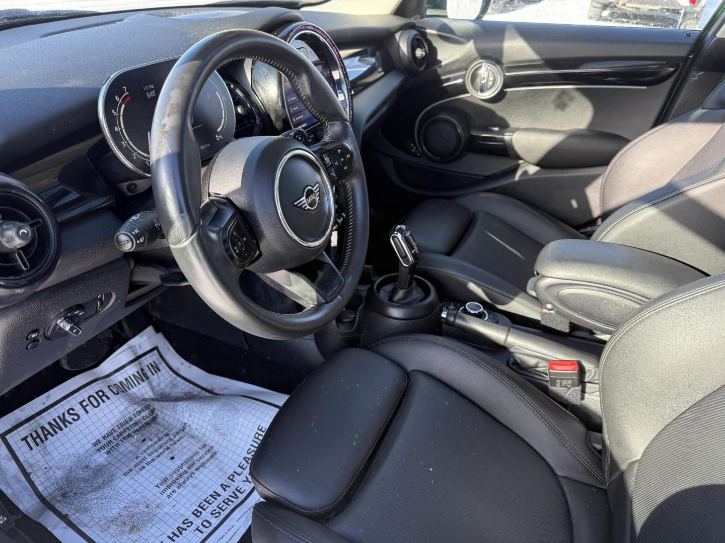 2023 Green /Black Mini Hardtop Cooper S 4 Door (WMW53DK08P2) with an 2.0L I4 DOHC 16V Turbo engine, Automatic transmission, located at 11115 Chardon Rd. , Chardon, OH, 44024, (440) 214-9705, 41.580246, -81.241943 - 2023 Mini Cooper S 4 Door – Sporty Performance, Cutting-Edge Technology, and Iconic Style Turn heads and elevate your driving experience with this 2023 Mini Cooper S 4 Door. Powered by a responsive 2.0L I4 turbocharged engine and paired with a lightning-fast 7-speed dual clutch automatic transm - Photo#6