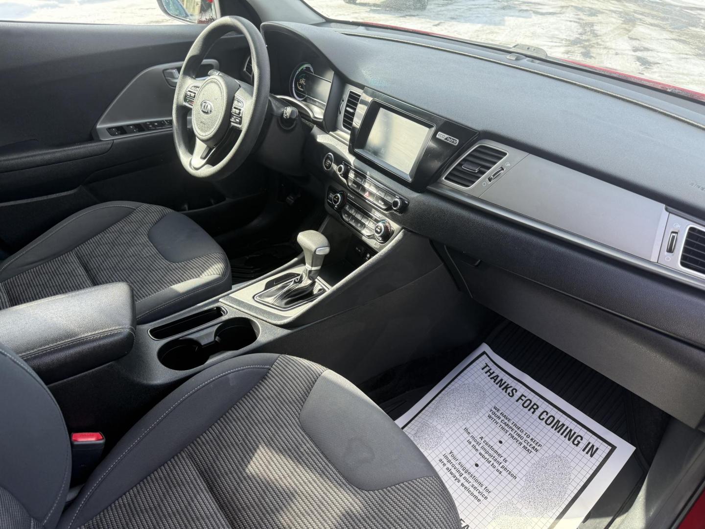 2018 Red /Black Kia Niro LX (KNDCB3LC3J5) with an 1.6L I4 DOHC 16V HYBRID engine, Automatic transmission, located at 11115 Chardon Rd. , Chardon, OH, 44024, (440) 214-9705, 41.580246, -81.241943 - 2018 Kia Niro LX – Hybrid Efficiency, Modern Comfort, and Advanced Technology Save on every drive with this 2018 Kia Niro LX, a hybrid that blends impressive fuel economy with everyday practicality. Powered by a 1.6L I4 engine paired with a 43 HP electric motor and a responsive 6-speed dual-clu - Photo#39