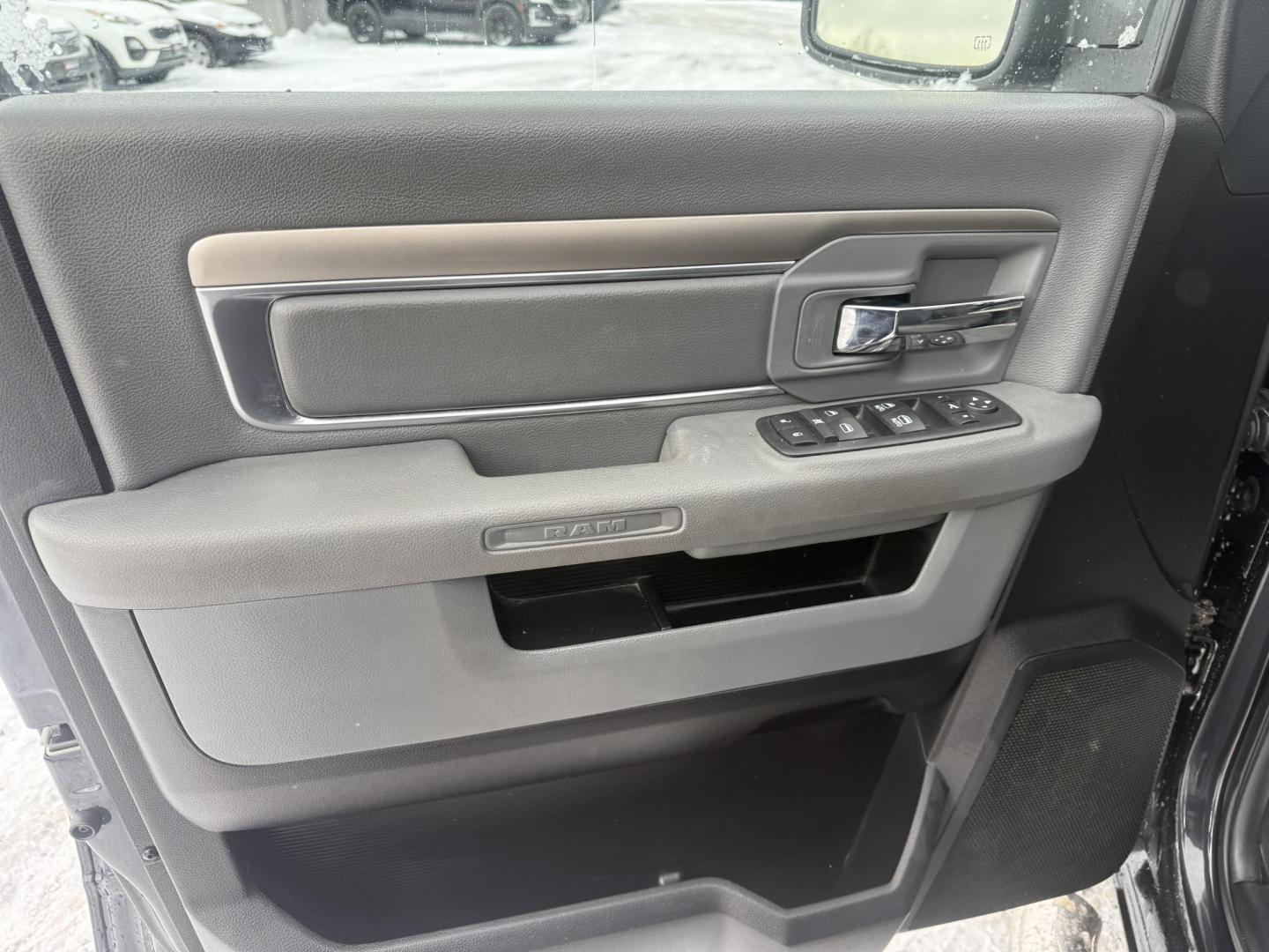 2017 Gray /Gray RAM 1500 Big Horn Crew Cab SWB 4WD (3C6RR7LT8HG) with an 5.7L V8 OHV 16V engine, Automatic transmission, located at 11115 Chardon Rd. , Chardon, OH, 44024, (440) 214-9705, 41.580246, -81.241943 - Photo#29