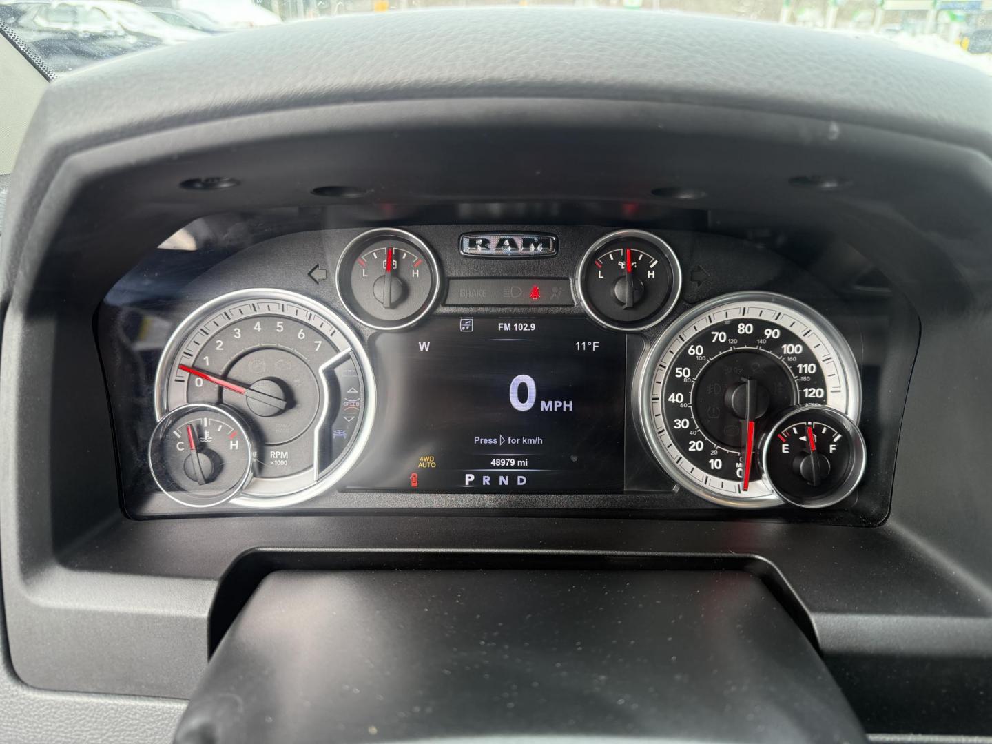 2017 Gray /Gray RAM 1500 Big Horn Crew Cab SWB 4WD (3C6RR7LT8HG) with an 5.7L V8 OHV 16V engine, Automatic transmission, located at 11115 Chardon Rd. , Chardon, OH, 44024, (440) 214-9705, 41.580246, -81.241943 - Photo#11