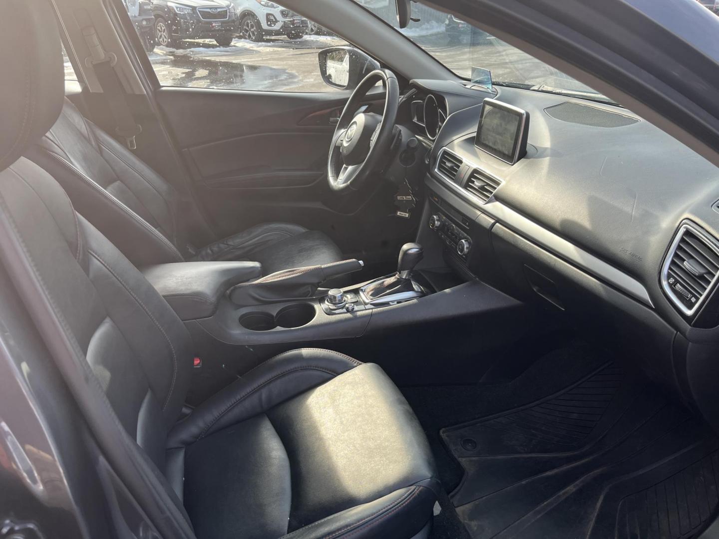 2014 Gray /Black Mazda MAZDA3 s Touring 5-Door (JM1BM1L32E1) with an 2.5L I4 DOHC 16V engine, Automatic transmission, located at 11115 Chardon Rd. , Chardon, OH, 44024, (440) 214-9705, 41.580246, -81.241943 - 2014 Mazda Mazda 3 Touring Hatchback – Stylish, Efficient, and Fully Equipped Experience sporty sophistication and outstanding fuel economy with this 2014 Mazda Mazda 3 Touring Hatchback. Powered by a responsive 2.5L I4 engine coupled with a smooth 6-speed automatic transmission, this hatchback - Photo#33