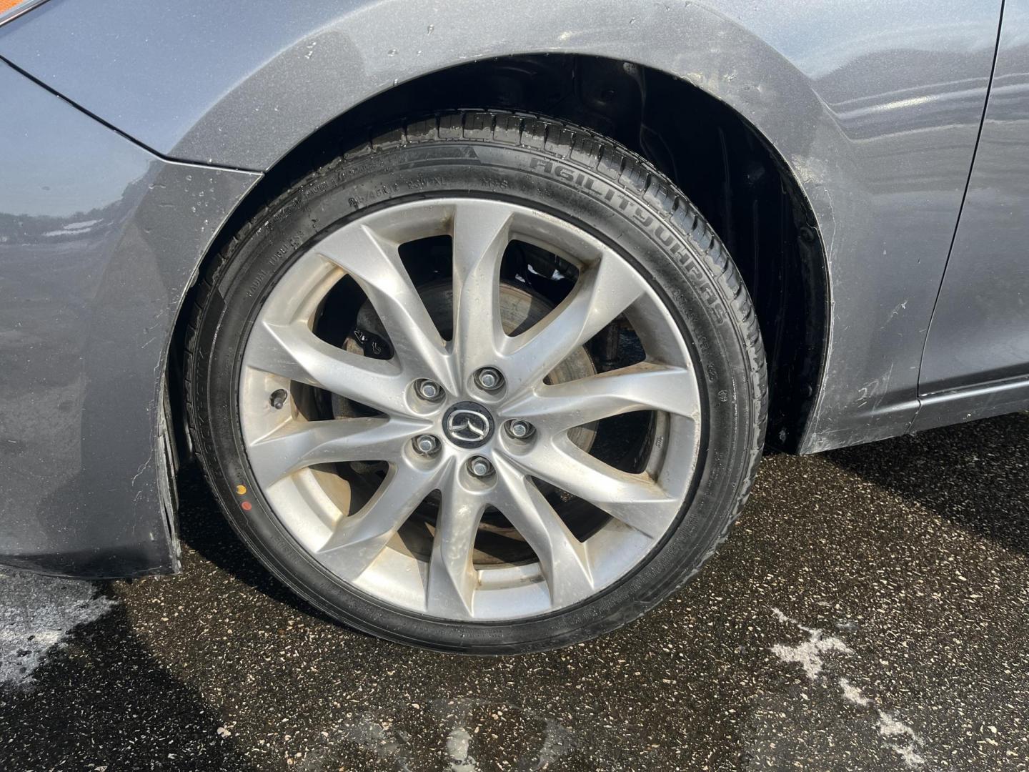 2014 Gray /Black Mazda MAZDA3 s Touring 5-Door (JM1BM1L32E1) with an 2.5L I4 DOHC 16V engine, Automatic transmission, located at 11115 Chardon Rd. , Chardon, OH, 44024, (440) 214-9705, 41.580246, -81.241943 - 2014 Mazda Mazda 3 Touring Hatchback – Stylish, Efficient, and Fully Equipped Experience sporty sophistication and outstanding fuel economy with this 2014 Mazda Mazda 3 Touring Hatchback. Powered by a responsive 2.5L I4 engine coupled with a smooth 6-speed automatic transmission, this hatchback - Photo#12