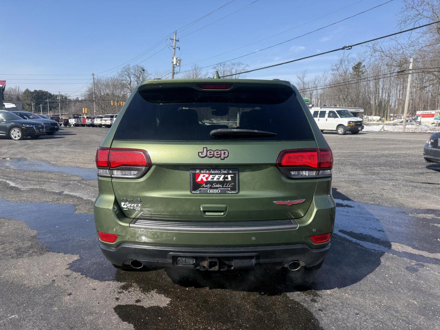 2020 Green /Black Jeep Grand Cherokee Trailhawk 4WD (1C4RJFLT2LC) with an 5.7L V8 OHV 16V engine, Automatic transmission, located at 11115 Chardon Rd. , Chardon, OH, 44024, (440) 214-9705, 41.580246, -81.241943 - This 2020 Jeep Grand Cherokee Trailhawk is a BEAST ready to dominate the road – built tough, loaded with luxury, and absolutely packed with premium features! Under the hood roars a powerful 5.7L HEMI V8 paired with an 8-speed automatic transmission and the legendary Quadra-Drive II 4WD system wit - Photo#31