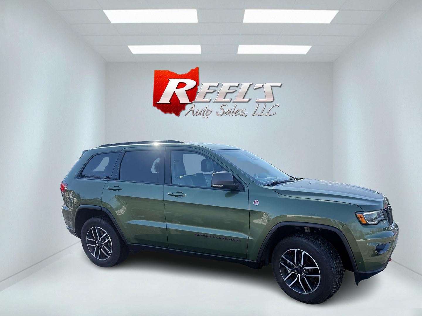 2020 Green /Black Jeep Grand Cherokee Trailhawk 4WD (1C4RJFLT2LC) with an 5.7L V8 OHV 16V engine, Automatic transmission, located at 11115 Chardon Rd. , Chardon, OH, 44024, (440) 214-9705, 41.580246, -81.241943 - This 2020 Jeep Grand Cherokee Trailhawk is a BEAST ready to dominate the road – built tough, loaded with luxury, and absolutely packed with premium features! Under the hood roars a powerful 5.7L HEMI V8 paired with an 8-speed automatic transmission and the legendary Quadra-Drive II 4WD system wit - Photo#3