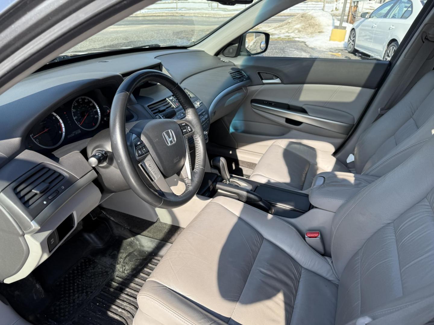 2010 Gray /Gray Honda Accord EX-L V-6 Sedan AT (1HGCP3F8XAA) with an 3.5L V6 SOHC 24V engine, Automatic transmission, located at 11115 Chardon Rd. , Chardon, OH, 44024, (440) 214-9705, 41.580246, -81.241943 - This 2010 Honda Accord EX-L with the powerhouse 3.5L V6 V-TEC engine is the perfect blend of thrilling performance, legendary reliability, and loaded luxury – and it’s only got 69K miles on the clock! Feel the rush from that smooth 5-speed automatic transmission delivering effortless power, whi - Photo#7