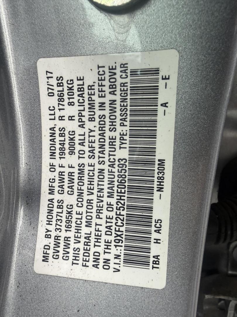 2017 Gray /Black Honda Civic LX Sedan CVT (19XFC2F52HE) with an 2.0L I4 DOHC 16V engine, Automatic transmission, located at 11115 Chardon Rd. , Chardon, OH, 44024, (440) 214-9705, 41.580246, -81.241943 - 2017 Honda Civic LX – Fuel-Sipping Legend with Modern Tech and Legendary Reliability! This sharp 2017 Honda Civic LX is the perfect daily driver that saves you money and still feels fun behind the wheel! Powered by a smooth 2.0L I4 engine with VTEC magic, paired with responsive transmission and s - Photo#32