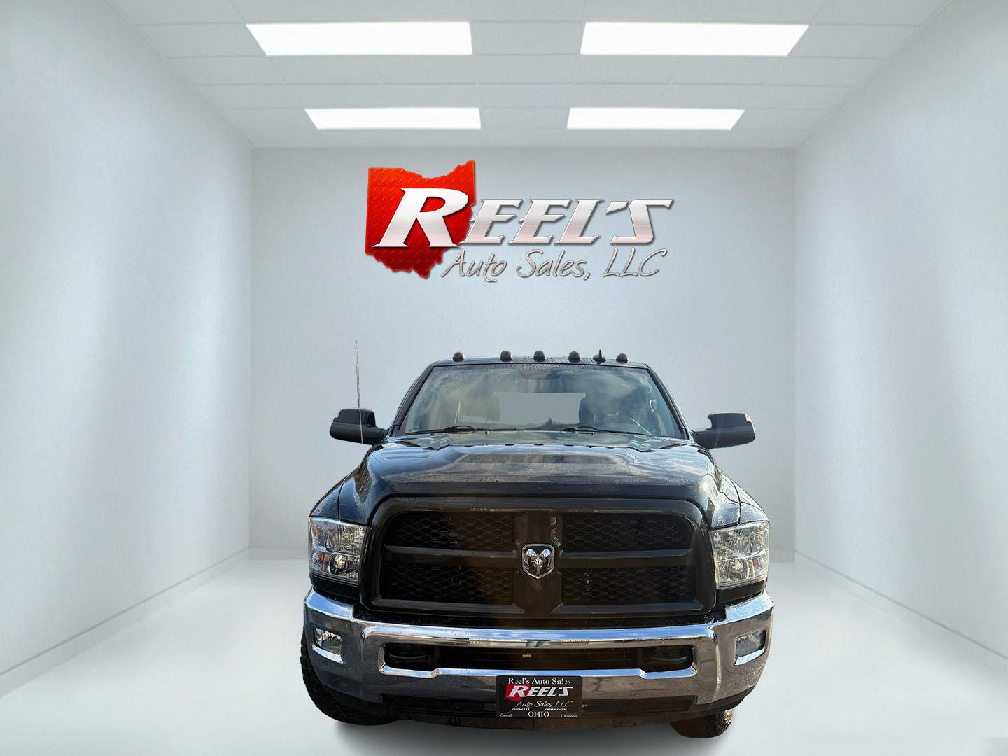 2014 Black /Gray RAM 2500 Outdoorsman Crew Cab SWB 4WD (3C6UR5DJ7EG) with an 6.4L V8 OHV 16V engine, Automatic transmission, located at 547 E. Main St., Orwell, OH, 44076, (440) 437-5893, 41.535435, -80.847855 - 2014 Ram 2500 Outdoorsman Crew Cab 4WD – Heavy-Duty Beast Built for Work, Towing, and Serious Off-Road Grit! This 2014 Ram 2500 Outdoorsman Crew Cab 4WD is a no-nonsense workhorse ready to tackle the toughest jobs! Powered by the legendary 6.4L HEMI V8 engine delivering massive torque through a s - Photo#1