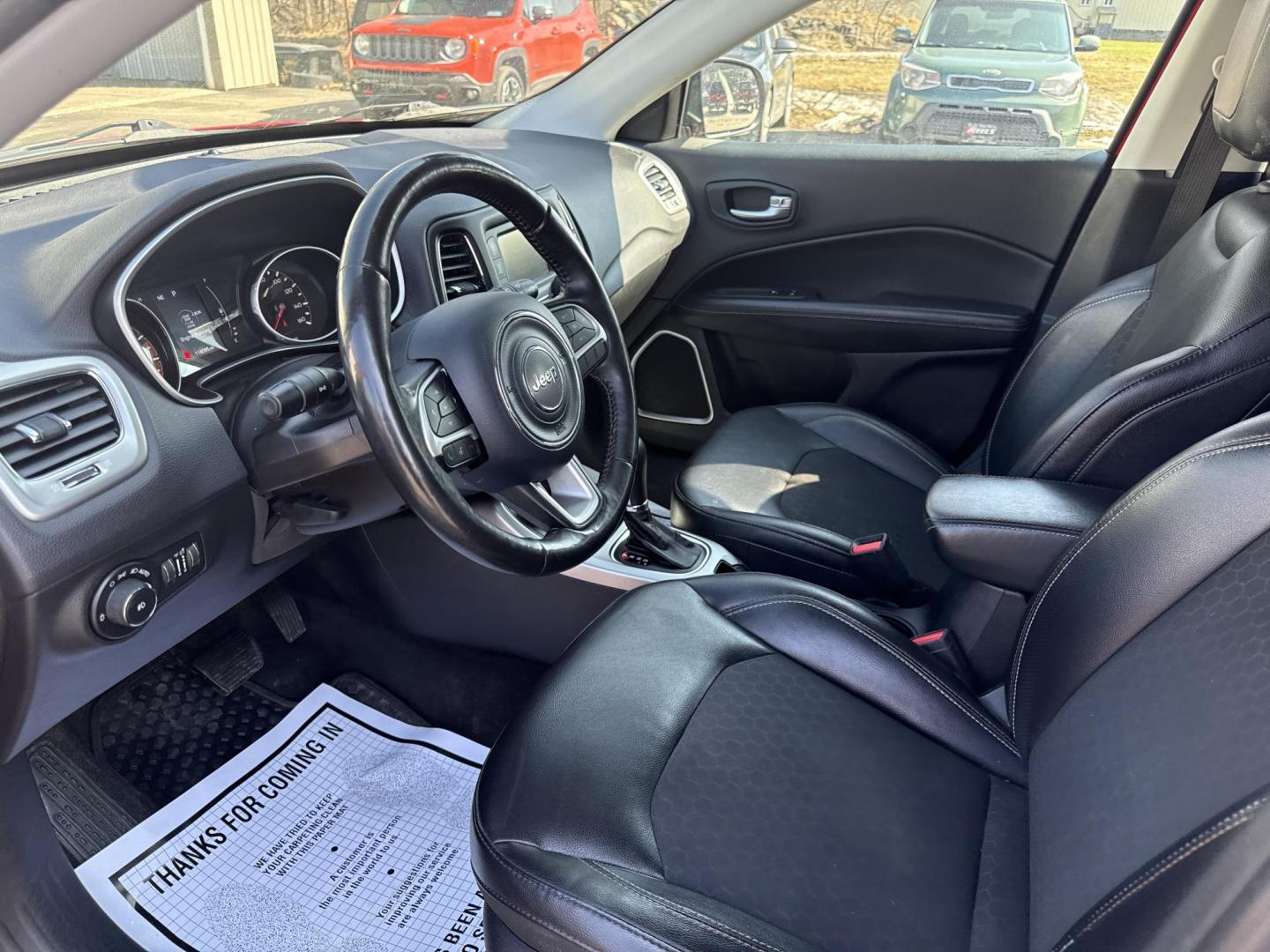 2018 Red /Black Jeep Compass Latitude 4WD (3C4NJDBB7JT) with an 2.4L I4 DOHC 16V engine, Automatic transmission, located at 547 E. Main St., Orwell, OH, 44076, (440) 437-5893, 41.535435, -80.847855 - 2018 Jeep Compass Latitude 4WD – Rugged Style, All-Weather Grip, and Loaded with Everyday Comfort! This sharp 2018 Jeep Compass Latitude 4WD is the perfect blend of adventure-ready capability and daily-driver smarts! Powered by a reliable 2.4L I4 engine paired with a smooth 9-speed automatic tran - Photo#9