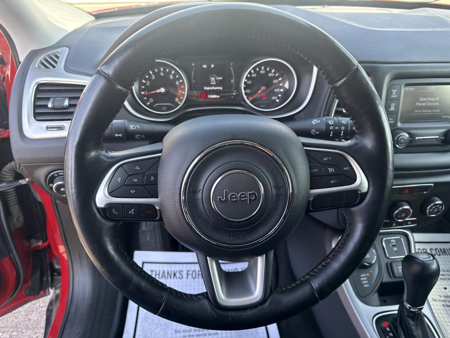 2018 Red /Black Jeep Compass Latitude 4WD (3C4NJDBB7JT) with an 2.4L I4 DOHC 16V engine, Automatic transmission, located at 547 E. Main St., Orwell, OH, 44076, (440) 437-5893, 41.535435, -80.847855 - 2018 Jeep Compass Latitude 4WD – Rugged Style, All-Weather Grip, and Loaded with Everyday Comfort! This sharp 2018 Jeep Compass Latitude 4WD is the perfect blend of adventure-ready capability and daily-driver smarts! Powered by a reliable 2.4L I4 engine paired with a smooth 9-speed automatic tran - Photo#12