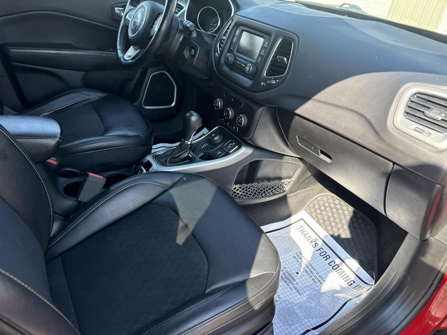 2018 Red /Black Jeep Compass Latitude 4WD (3C4NJDBB7JT) with an 2.4L I4 DOHC 16V engine, Automatic transmission, located at 547 E. Main St., Orwell, OH, 44076, (440) 437-5893, 41.535435, -80.847855 - 2018 Jeep Compass Latitude 4WD – Rugged Style, All-Weather Grip, and Loaded with Everyday Comfort! This sharp 2018 Jeep Compass Latitude 4WD is the perfect blend of adventure-ready capability and daily-driver smarts! Powered by a reliable 2.4L I4 engine paired with a smooth 9-speed automatic tran - Photo#39