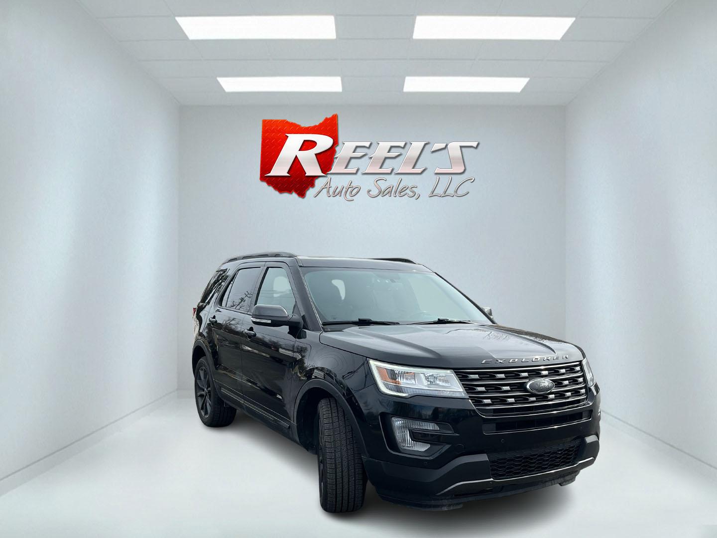2017 Black /Black Ford Explorer XLT 4WD (1FM5K8D80HG) with an 3.5L V6 DOHC 24V engine, Automatic transmission, located at 11115 Chardon Rd. , Chardon, OH, 44024, (440) 214-9705, 41.580246, -81.241943 - 2017 Ford Explorer XLT 4WD – Loaded Adventure SUV with Towing Muscle, Sporty Looks, and Every Premium Touch! This 2017 Ford Explorer XLT 4WD is the perfect family hauler that’s ready for work, play, and everything in between! Powered by a strong 3.5L V6 engine with flex fuel capability, paired - Photo#2