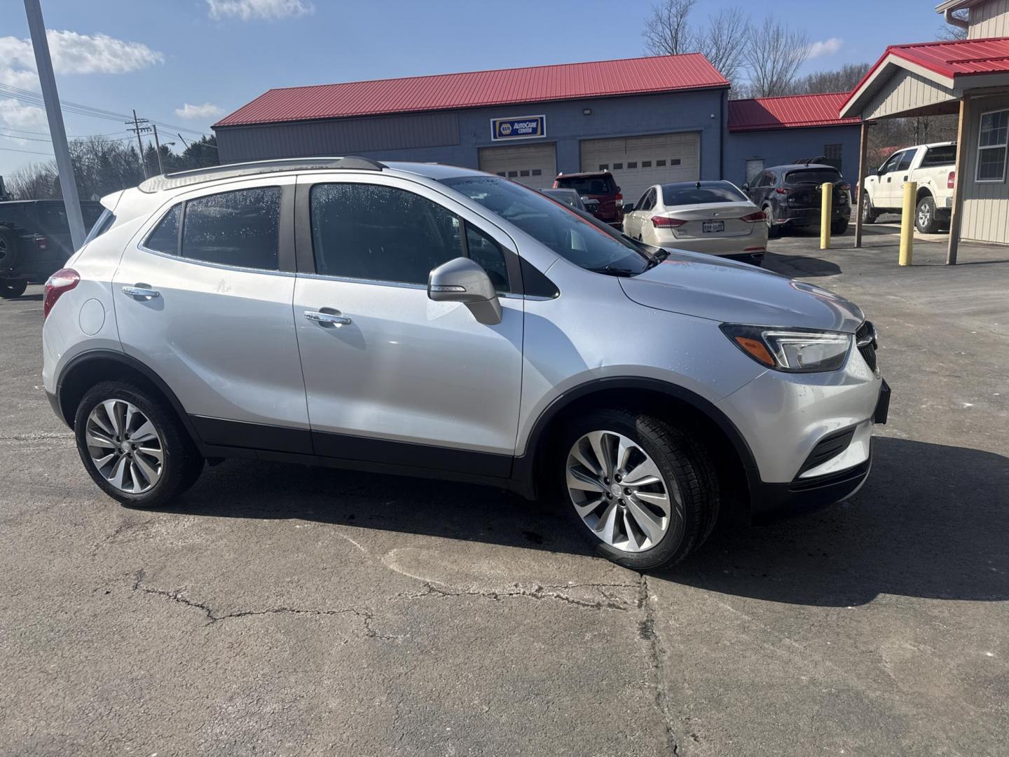 2017 Silver /Black Buick Encore Preferred AWD (KL4CJESB4HB) with an 1.4L I4 DOHC 16V Turbo engine, Automatic transmission, located at 547 E. Main St., Orwell, OH, 44076, (440) 437-5893, 41.535435, -80.847855 - 2017 Buick Encore Preferred AWD – Compact Luxury with Turbo Pep, All-Weather Grip, and Smart Everyday Features! This sharp 2017 Buick Encore Preferred AWD is the ideal upscale crossover that’s easy to love and even easier on fuel! Powered by a lively 1.4L Turbocharged EcoTec I4 engine paired wi - Photo#3