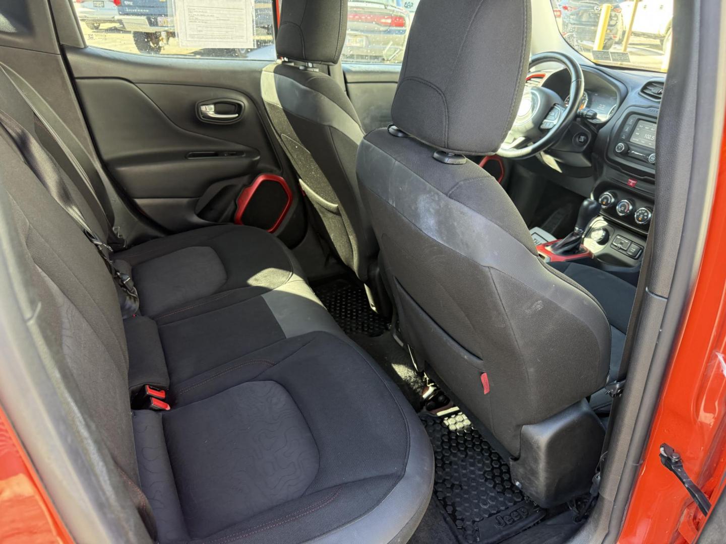 2017 Orange /Black Jeep Renegade Trailhawk (ZACCJBCBXHP) with an 2.4L I4 DOHC 16V engine, Automatic transmission, located at 547 E. Main St., Orwell, OH, 44076, (440) 437-5893, 41.535435, -80.847855 - 2017 Jeep Renegade Trailhawk 4×4 – Trail-Rated Beast with Off-Road Attitude and Everyday Usability! This rugged 2017 Jeep Renegade Trailhawk 4×4 is built for adventure and ready to tackle trails or Ohio backroads with confidence! Powered by a capable 2.4L I4 MultiAir engine paired with a smooth - Photo#38