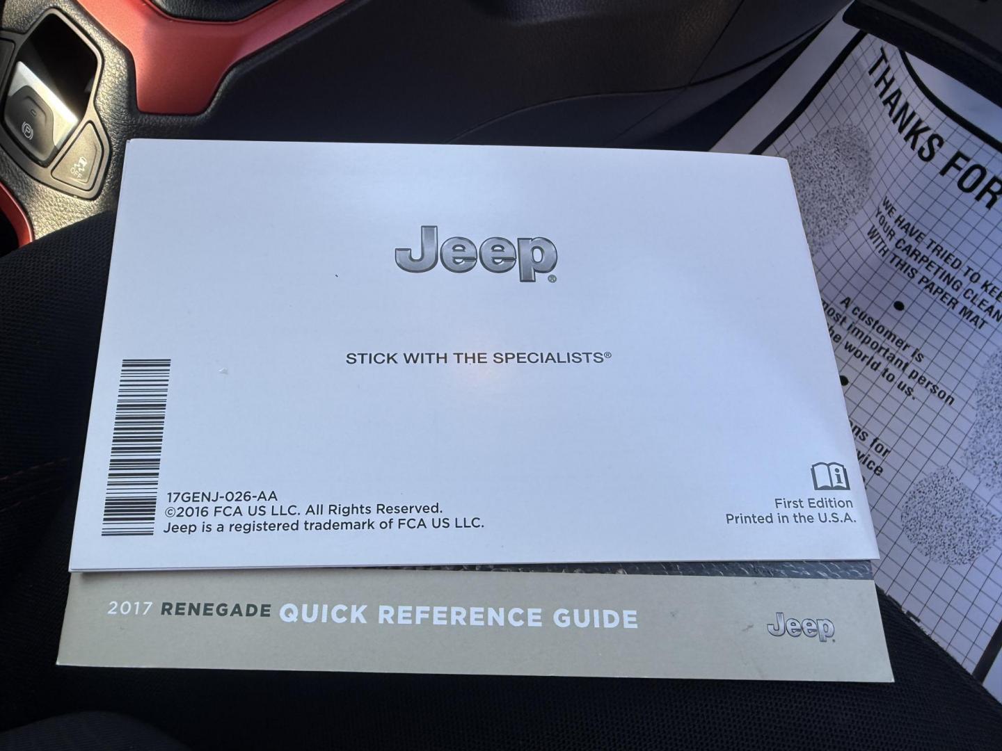 2017 Orange /Black Jeep Renegade Trailhawk (ZACCJBCBXHP) with an 2.4L I4 DOHC 16V engine, Automatic transmission, located at 547 E. Main St., Orwell, OH, 44076, (440) 437-5893, 41.535435, -80.847855 - 2017 Jeep Renegade Trailhawk 4×4 – Trail-Rated Beast with Off-Road Attitude and Everyday Usability! This rugged 2017 Jeep Renegade Trailhawk 4×4 is built for adventure and ready to tackle trails or Ohio backroads with confidence! Powered by a capable 2.4L I4 MultiAir engine paired with a smooth - Photo#41