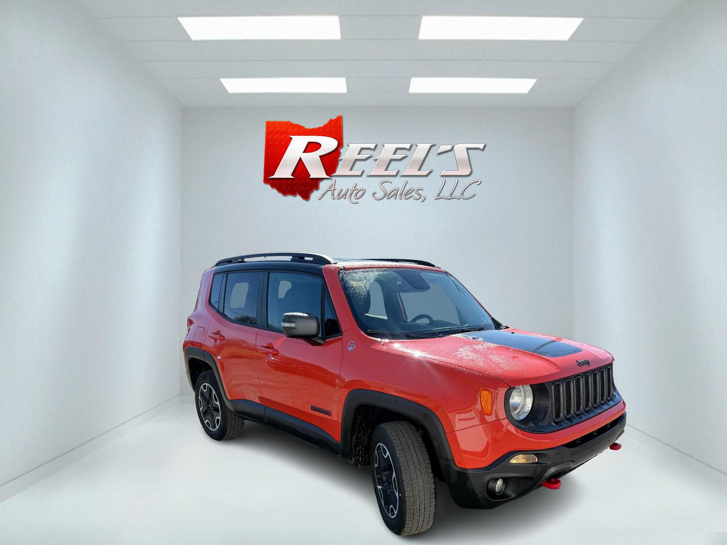 2017 Orange /Black Jeep Renegade Trailhawk (ZACCJBCBXHP) with an 2.4L I4 DOHC 16V engine, Automatic transmission, located at 547 E. Main St., Orwell, OH, 44076, (440) 437-5893, 41.535435, -80.847855 - 2017 Jeep Renegade Trailhawk 4×4 – Trail-Rated Beast with Off-Road Attitude and Everyday Usability! This rugged 2017 Jeep Renegade Trailhawk 4×4 is built for adventure and ready to tackle trails or Ohio backroads with confidence! Powered by a capable 2.4L I4 MultiAir engine paired with a smooth - Photo#2