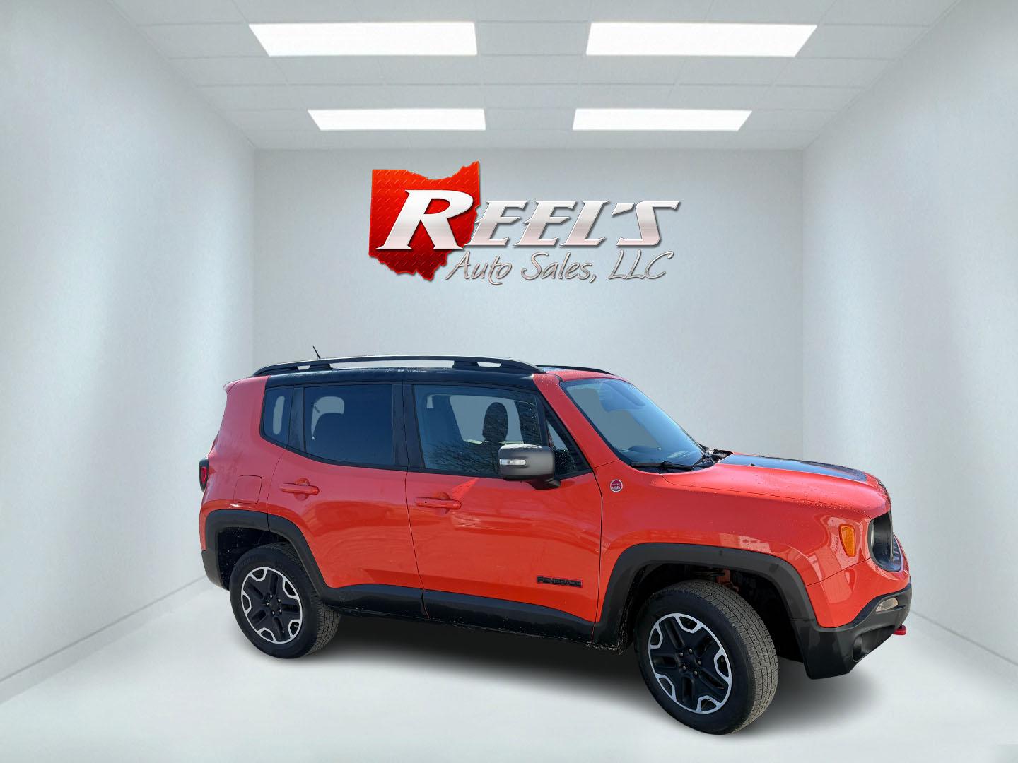 2017 Orange /Black Jeep Renegade Trailhawk (ZACCJBCBXHP) with an 2.4L I4 DOHC 16V engine, Automatic transmission, located at 547 E. Main St., Orwell, OH, 44076, (440) 437-5893, 41.535435, -80.847855 - 2017 Jeep Renegade Trailhawk 4×4 – Trail-Rated Beast with Off-Road Attitude and Everyday Usability! This rugged 2017 Jeep Renegade Trailhawk 4×4 is built for adventure and ready to tackle trails or Ohio backroads with confidence! Powered by a capable 2.4L I4 MultiAir engine paired with a smooth - Photo#3