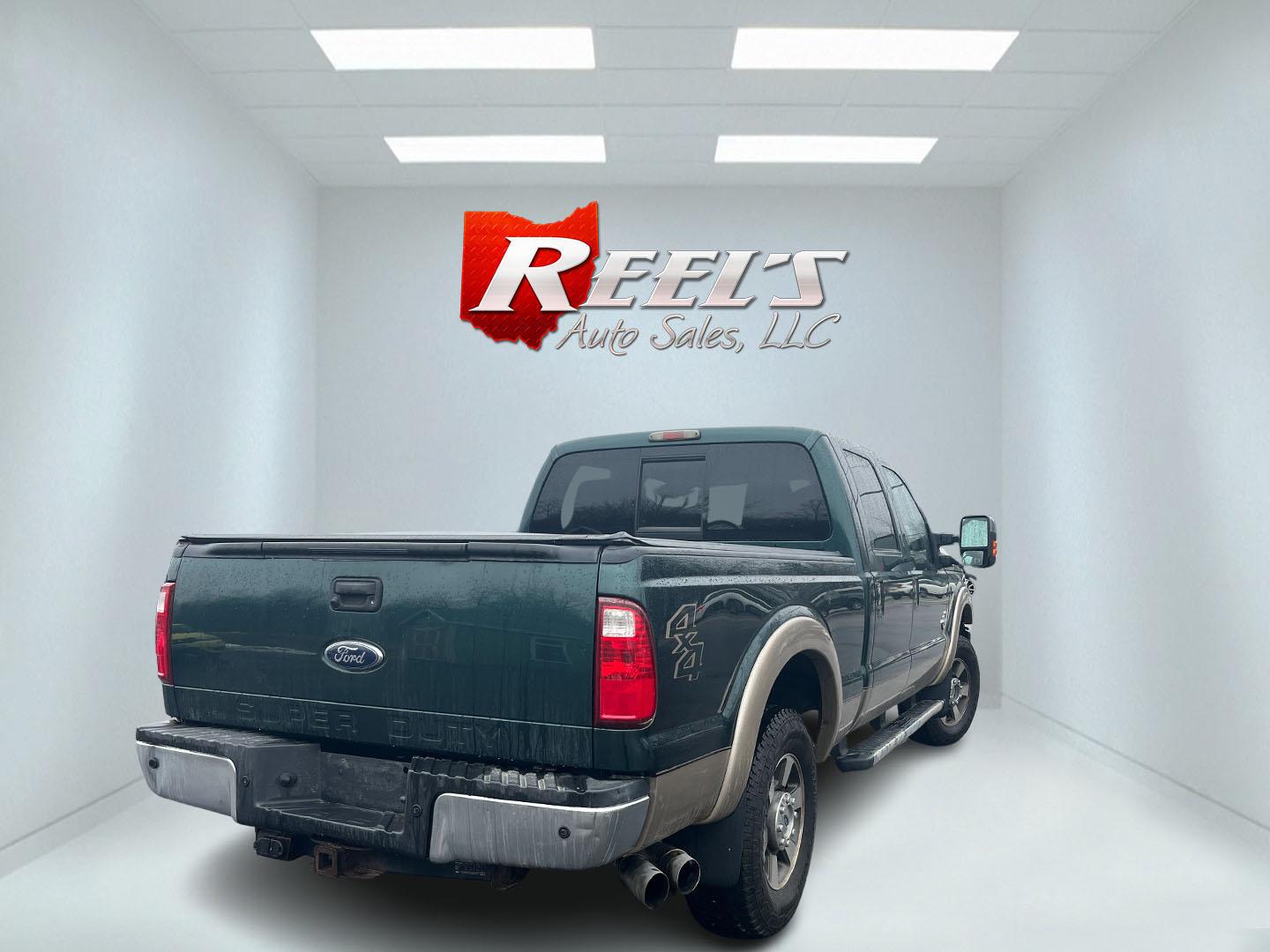 2011 Green /Black Ford F-250 SD Lariat Crew Cab 4WD (1FT7W2BT9BE) with an 6.7L V8 OHV 16V DIESEL engine, Automatic transmission, located at 11115 Chardon Rd. , Chardon, OH, 44024, (440) 214-9705, 41.580246, -81.241943 - 2011 Ford F-250 Lariat Crew Cab 4x4 – Heavy-Duty Legend with Power Stroke Diesel Muscle and Premium Lariat Comfort! This beast of a 2011 Ford F-250 Lariat Crew Cab is built to dominate work sites, towing jobs, and long hauls with legendary reliability! Under the hood roars the iconic 6.7L Power S - Photo#6