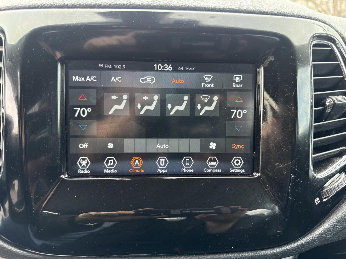 2021 Blue /Black Jeep Compass Latitude FWD (3C4NJCBB4MT) with an 2.4L I4 DOHC 16V engine, Automatic transmission, located at 11115 Chardon Rd. , Chardon, OH, 44024, (440) 214-9705, 41.580246, -81.241943 - 2021 Jeep Compass Altitude FWD – Sharp Style, Efficient Drive, and Loaded with Modern Safety & Tech! This eye-catching 2021 Jeep Compass Altitude FWD is the perfect blend of bold looks, everyday efficiency, and smart features for city streets or highway cruising! Powered by a reliable 2.4L I4 eng - Photo#11