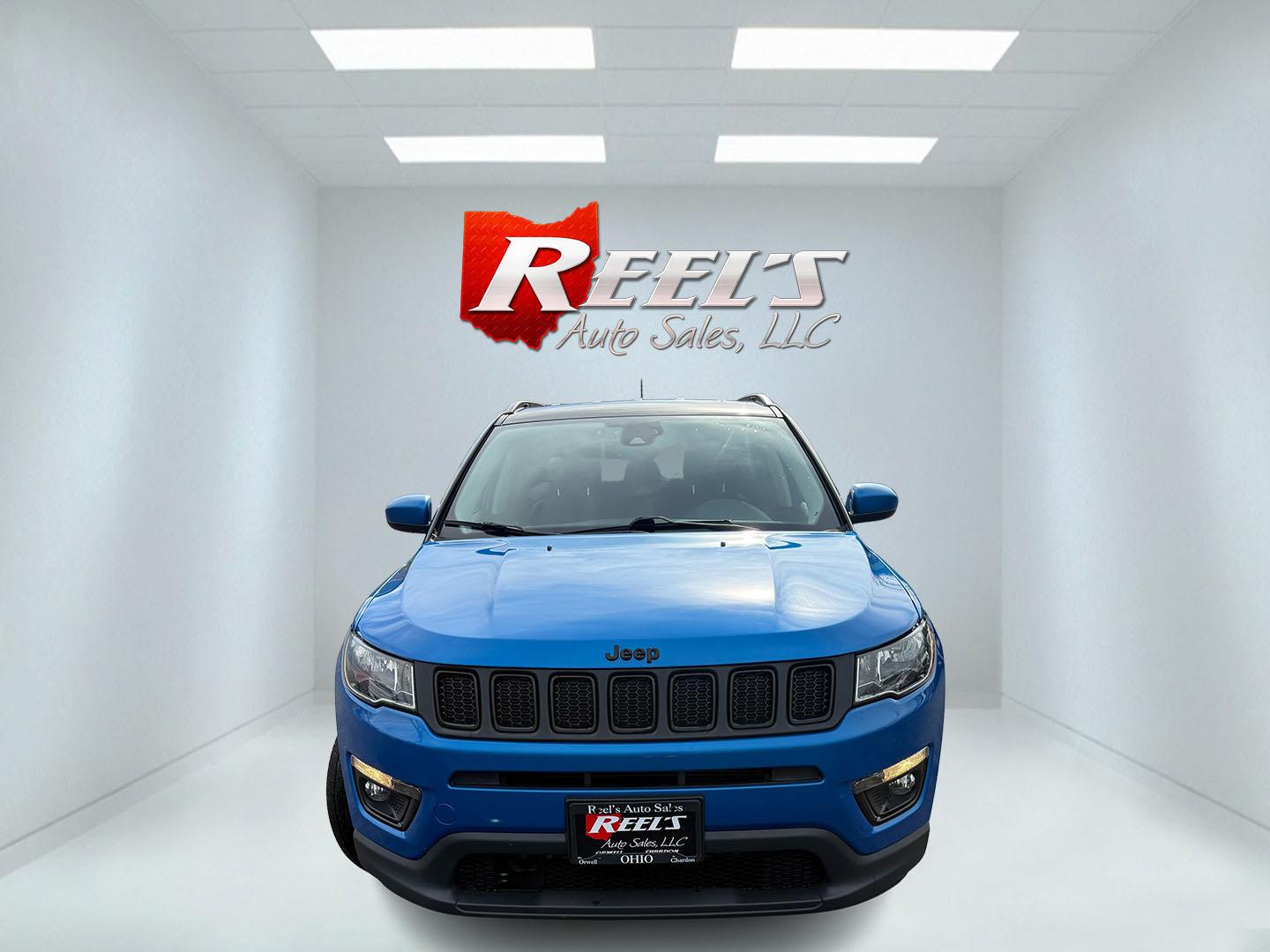 2021 Blue /Black Jeep Compass Latitude FWD (3C4NJCBB4MT) with an 2.4L I4 DOHC 16V engine, Automatic transmission, located at 11115 Chardon Rd. , Chardon, OH, 44024, (440) 214-9705, 41.580246, -81.241943 - 2021 Jeep Compass Altitude FWD – Sharp Style, Efficient Drive, and Loaded with Modern Safety & Tech! This eye-catching 2021 Jeep Compass Altitude FWD is the perfect blend of bold looks, everyday efficiency, and smart features for city streets or highway cruising! Powered by a reliable 2.4L I4 eng - Photo#1