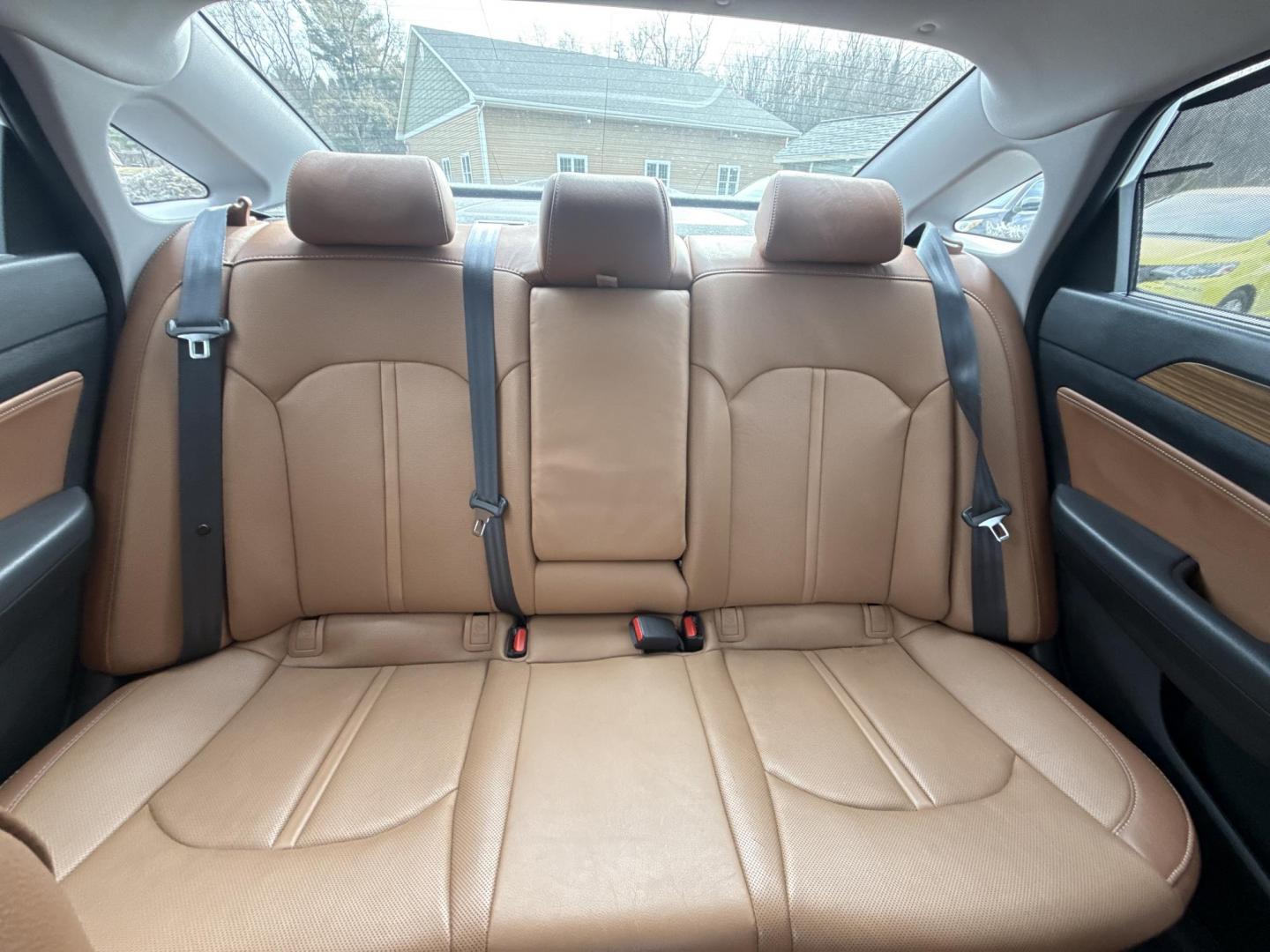 2015 White /Brown Hyundai Sonata Limited (5NPE34AF8FH) with an 2.4L I4 DOHC 16V engine, Automatic transmission, located at 547 E. Main St., Orwell, OH, 44076, (440) 437-5893, 41.535435, -80.847855 - 2015 Hyundai Sonata Limited – Upscale Sedan Loaded with Luxury, Safety, and Impressive Efficiency! This gorgeous 2015 Hyundai Sonata Limited is the perfect blend of premium comfort, advanced features, and everyday reliability! Powered by a smooth 2.4L I4 GDI engine paired with a responsive 6-spee - Photo#28