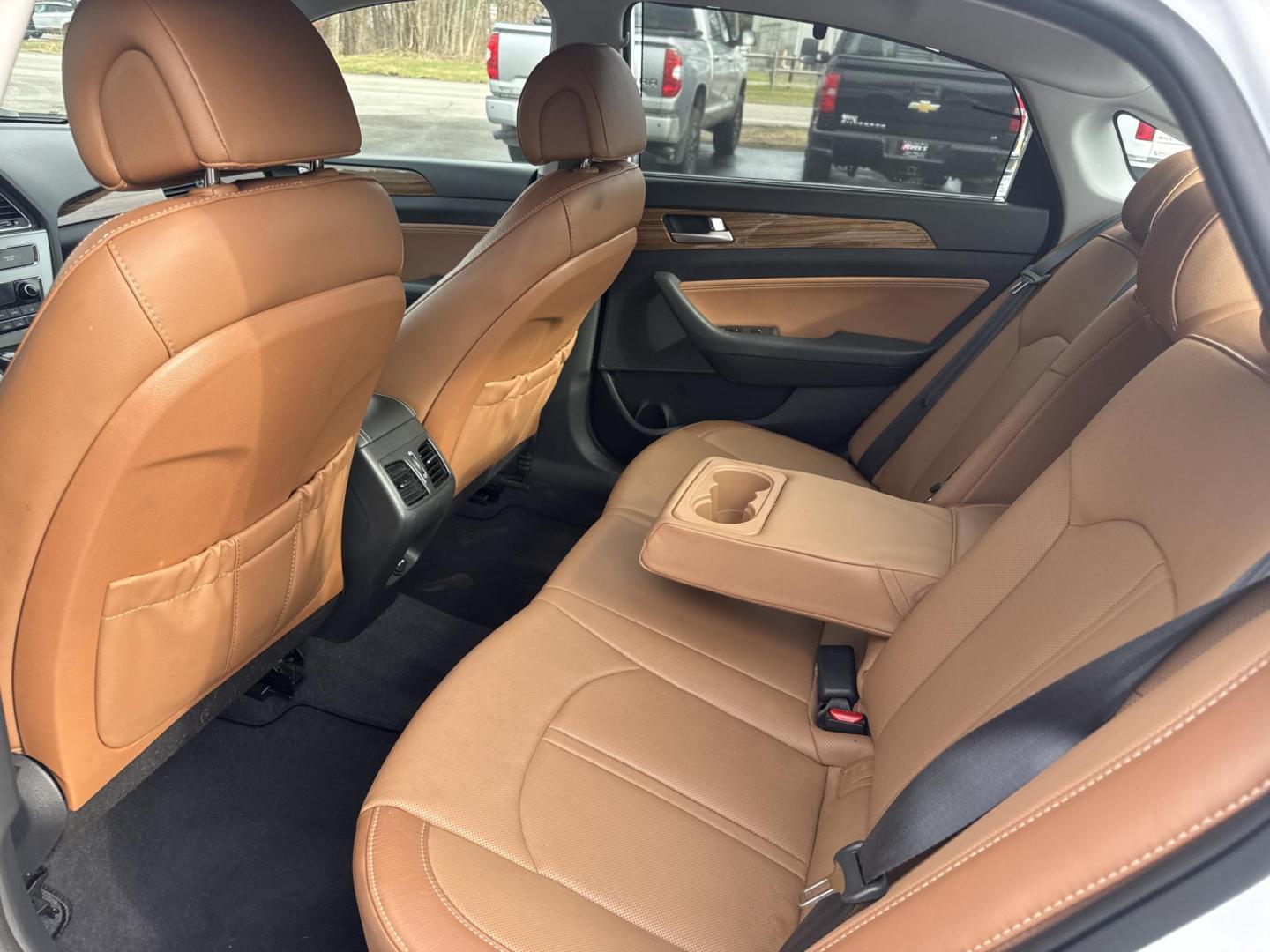 2015 White /Brown Hyundai Sonata Limited (5NPE34AF8FH) with an 2.4L I4 DOHC 16V engine, Automatic transmission, located at 547 E. Main St., Orwell, OH, 44076, (440) 437-5893, 41.535435, -80.847855 - 2015 Hyundai Sonata Limited – Upscale Sedan Loaded with Luxury, Safety, and Impressive Efficiency! This gorgeous 2015 Hyundai Sonata Limited is the perfect blend of premium comfort, advanced features, and everyday reliability! Powered by a smooth 2.4L I4 GDI engine paired with a responsive 6-spee - Photo#29