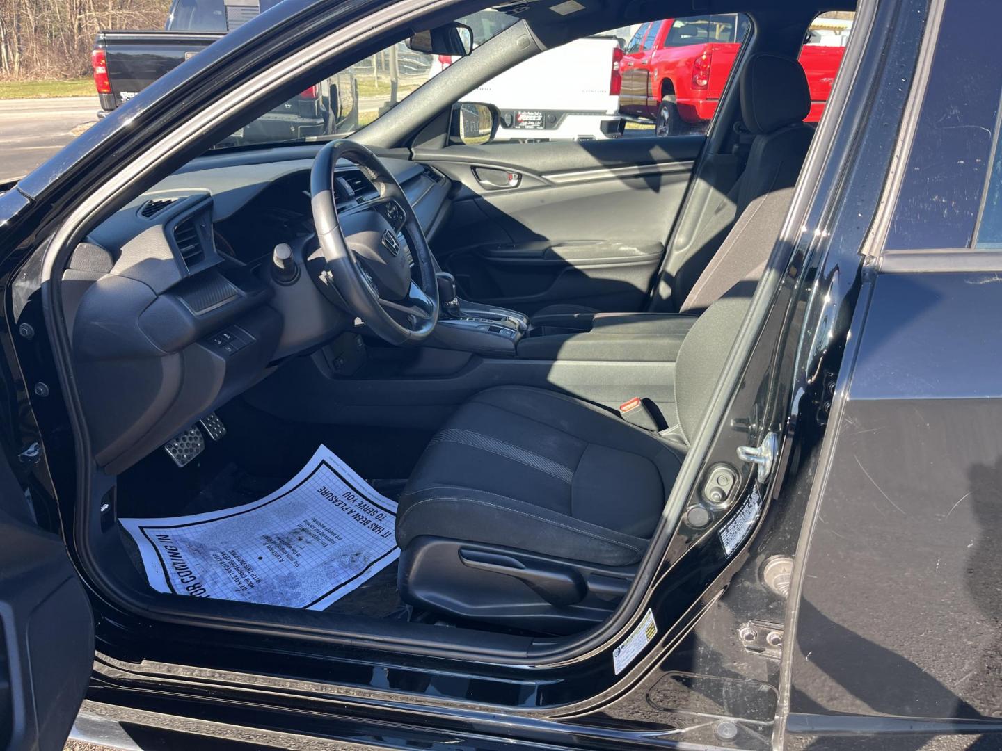 2019 Black /Black Honda Civic Sport CVT (SHHFK7H40KU) with an 1.5 I4 DOHC 16V TURBO engine, Automatic transmission, located at 11115 Chardon Rd. , Chardon, OH, 44024, (440) 214-9705, 41.580246, -81.241943 - 2019 Honda Civic Sport 5Dr – Sporty Hatchback with Turbo Kick, Epic Efficiency, and Loaded Safety Tech! This sharp 2019 Honda Civic Sport 5Dr is the perfect blend of fun-to-drive attitude, incredible fuel savings, and modern smarts – the hatchback everyone wishes they had! Powered by the respon - Photo#17