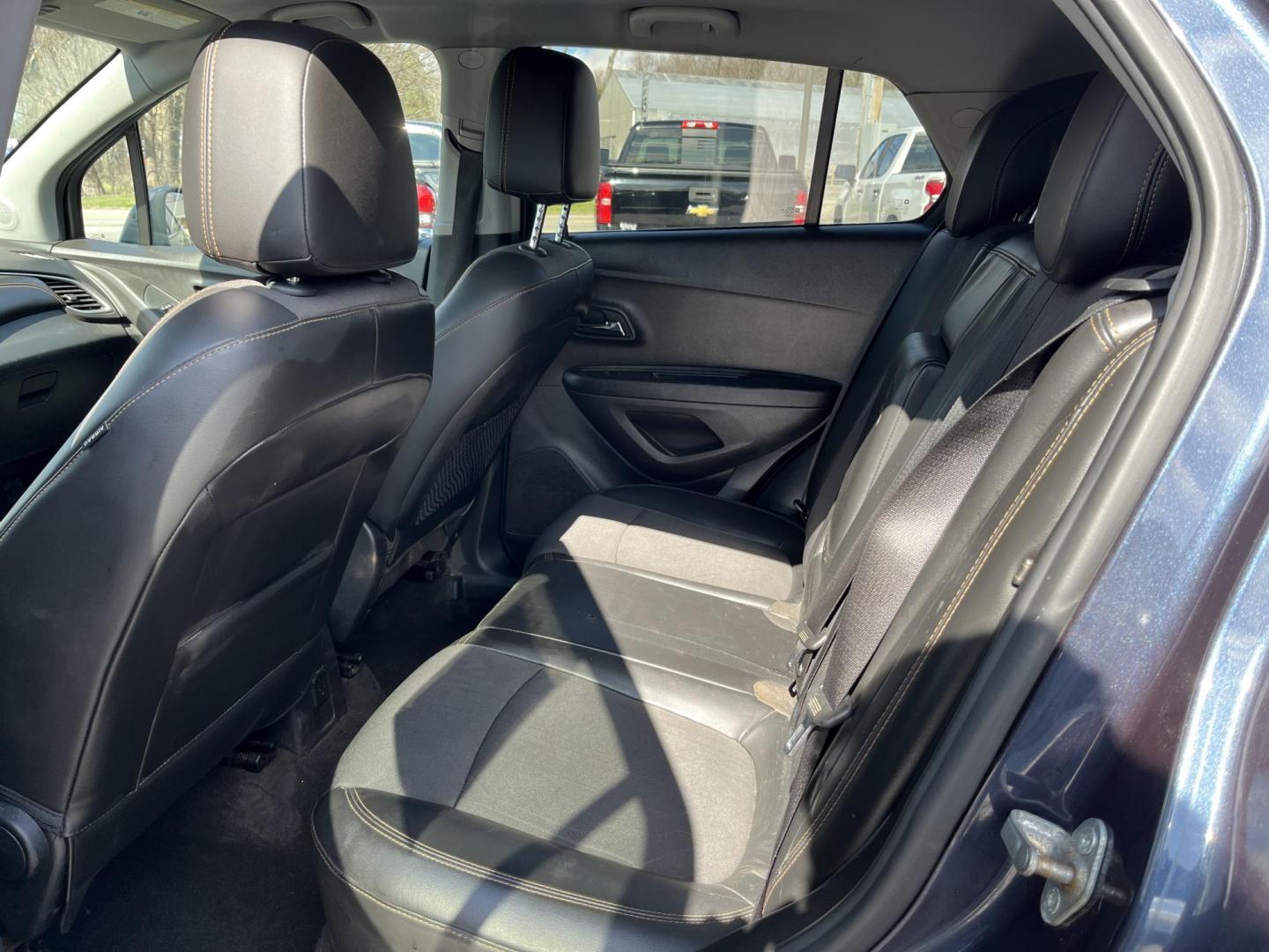 2018 Blue /Black Chevrolet Trax LT AWD (3GNCJPSB3JL) with an 1.4L I4 DOHC 16V TURBO engine, Automatic transmission, located at 547 E. Main St., Orwell, OH, 44076, (440) 437-5893, 41.535435, -80.847855 - 2018 Chevrolet Trax LT AWD – Compact Turbo Crossover with All-Weather Grip, Smart Features, and Great Efficiency! This sharp 2018 Chevrolet Trax LT AWD is the perfect everyday SUV that’s easy to park, fun to drive, and ready for Ohio’s changing weather! Powered by a peppy 1.4L I4 EcoTec turbo - Photo#27