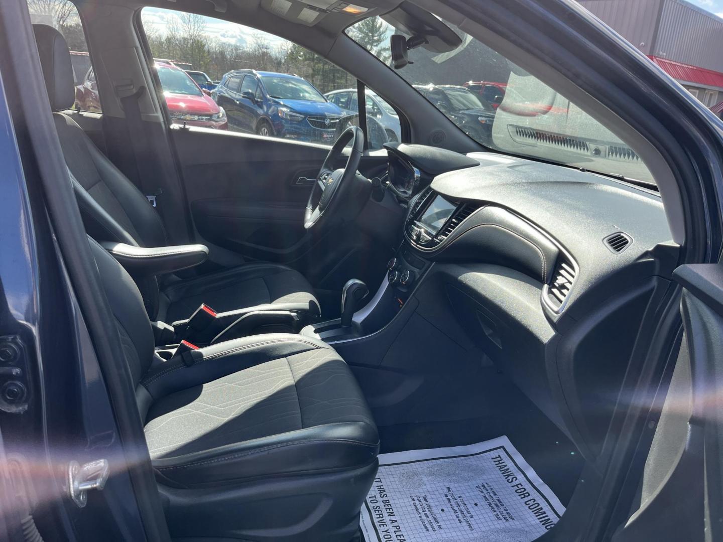 2018 Blue /Black Chevrolet Trax LT AWD (3GNCJPSB3JL) with an 1.4L I4 DOHC 16V TURBO engine, Automatic transmission, located at 547 E. Main St., Orwell, OH, 44076, (440) 437-5893, 41.535435, -80.847855 - 2018 Chevrolet Trax LT AWD – Compact Turbo Crossover with All-Weather Grip, Smart Features, and Great Efficiency! This sharp 2018 Chevrolet Trax LT AWD is the perfect everyday SUV that’s easy to park, fun to drive, and ready for Ohio’s changing weather! Powered by a peppy 1.4L I4 EcoTec turbo - Photo#31