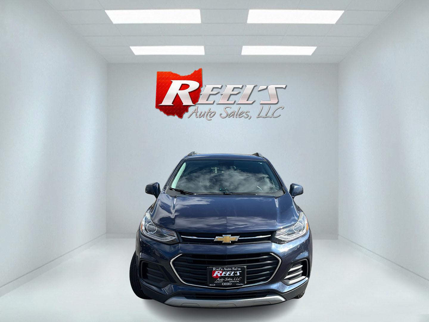 2018 Blue /Black Chevrolet Trax LT AWD (3GNCJPSB3JL) with an 1.4L I4 DOHC 16V TURBO engine, Automatic transmission, located at 547 E. Main St., Orwell, OH, 44076, (440) 437-5893, 41.535435, -80.847855 - 2018 Chevrolet Trax LT AWD – Compact Turbo Crossover with All-Weather Grip, Smart Features, and Great Efficiency! This sharp 2018 Chevrolet Trax LT AWD is the perfect everyday SUV that’s easy to park, fun to drive, and ready for Ohio’s changing weather! Powered by a peppy 1.4L I4 EcoTec turbo - Photo#1