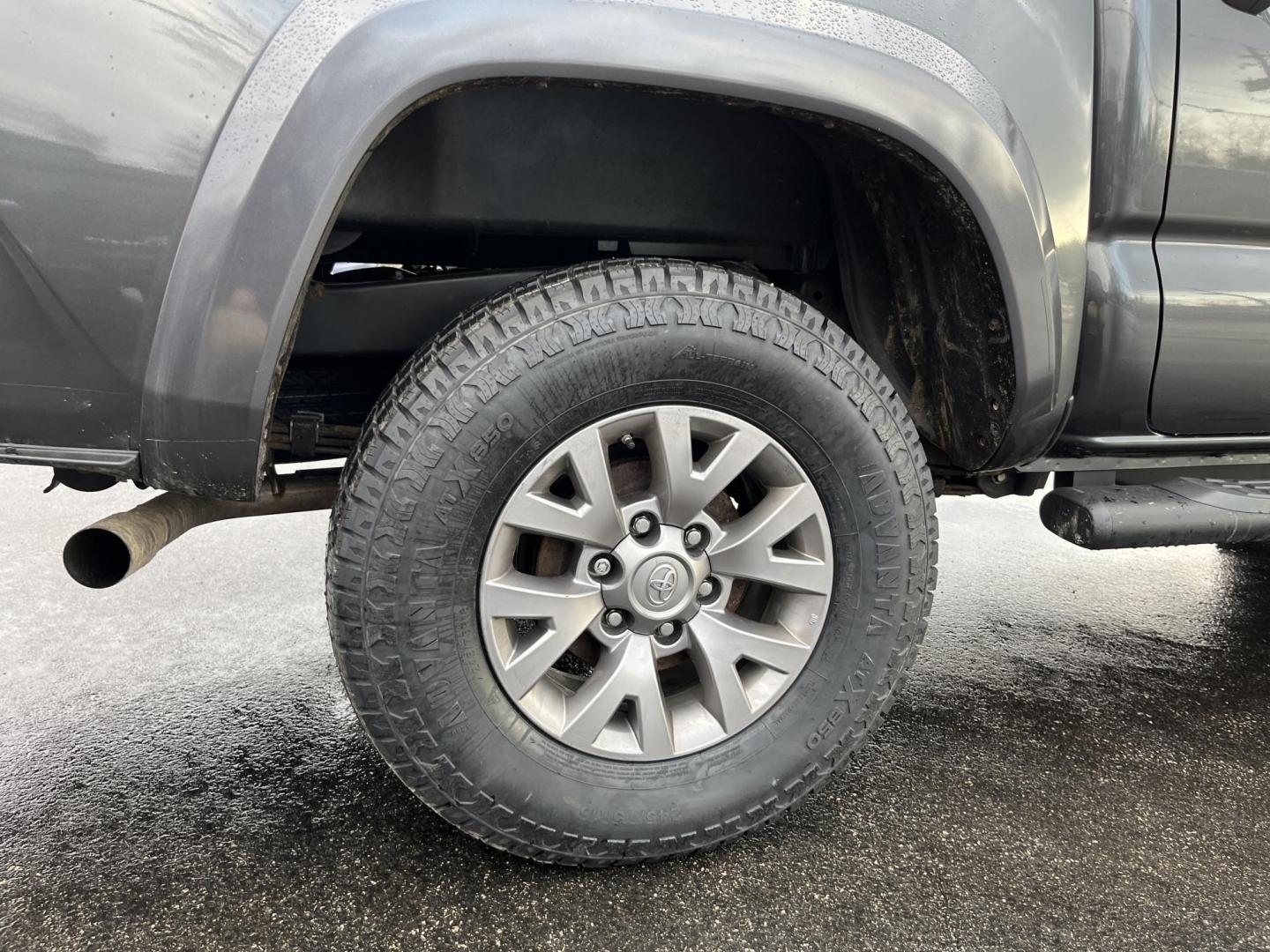 2019 Gray /Black Toyota Tacoma SR5 Double Cab Short Bed V6 6AT 4WD (3TMCZ5AN0KM) with an 3.6L V6 DOHC 24V engine, Automatic transmission, located at 11115 Chardon Rd. , Chardon, OH, 44024, (440) 214-9705, 41.580246, -81.241943 - This 2019 Toyota Tacoma SR5 Double Cab 4WD is a rugged, reliable legend in the making – tough, capable, and looking sharp in Magnetic Gray Metallic with four brand new all-terrain tires ready to hit the trails or the highway! Powered by the potent 3.5L D-4S V6 engine delivering serious torque and - Photo#7