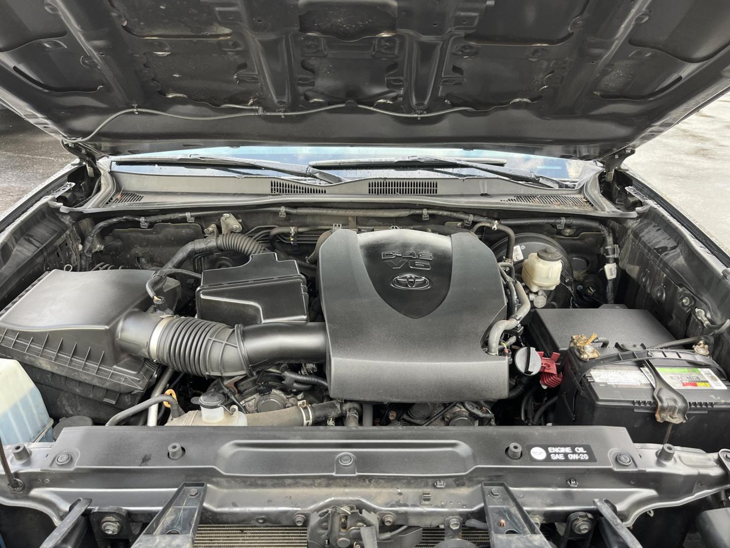 2019 Gray /Black Toyota Tacoma SR5 Double Cab Short Bed V6 6AT 4WD (3TMCZ5AN0KM) with an 3.6L V6 DOHC 24V engine, Automatic transmission, located at 11115 Chardon Rd. , Chardon, OH, 44024, (440) 214-9705, 41.580246, -81.241943 - This 2019 Toyota Tacoma SR5 Double Cab 4WD is a rugged, reliable legend in the making – tough, capable, and looking sharp in Magnetic Gray Metallic with four brand new all-terrain tires ready to hit the trails or the highway! Powered by the potent 3.5L D-4S V6 engine delivering serious torque and - Photo#13