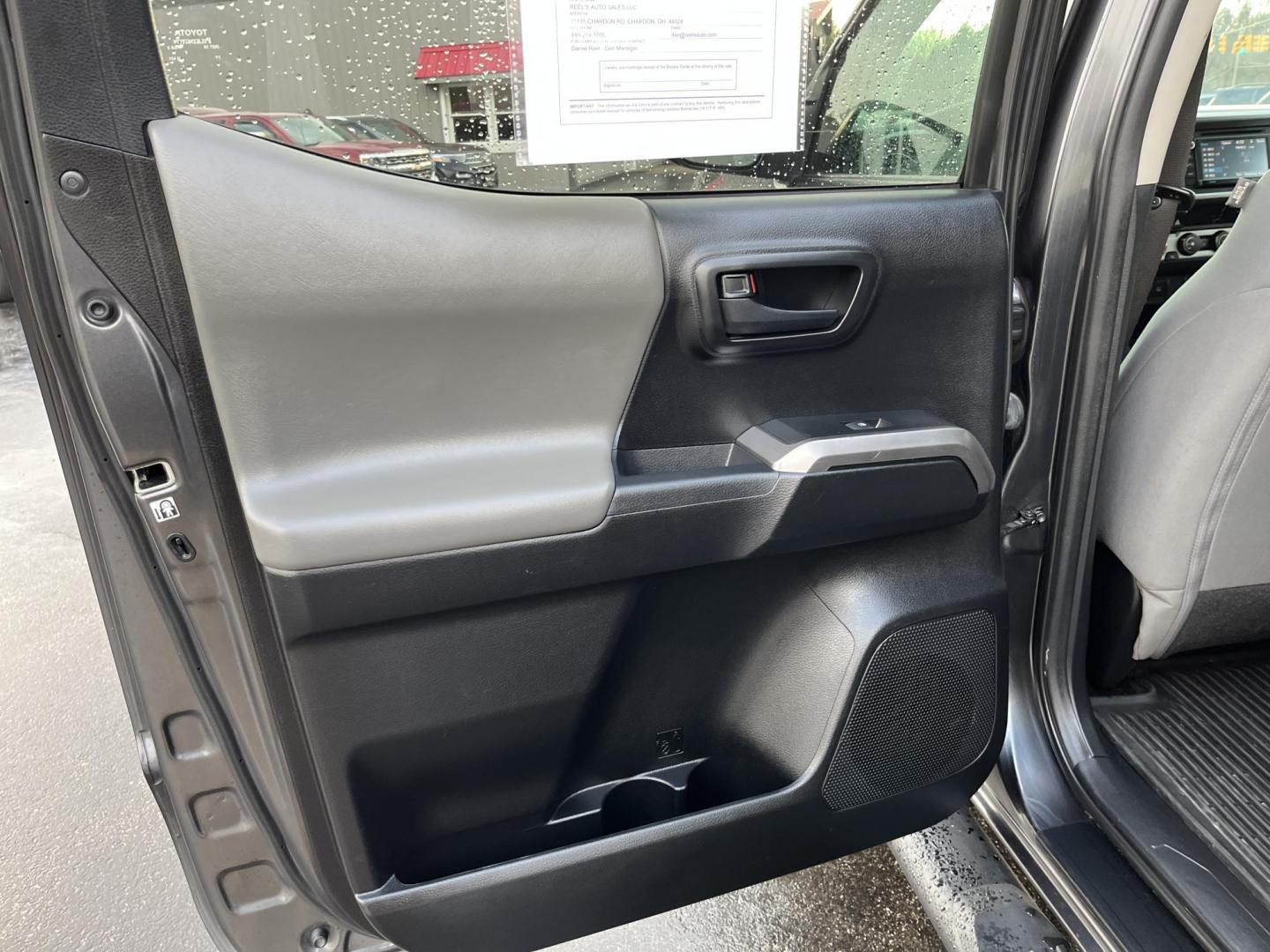 2019 Gray /Black Toyota Tacoma SR5 Double Cab Short Bed V6 6AT 4WD (3TMCZ5AN0KM) with an 3.6L V6 DOHC 24V engine, Automatic transmission, located at 11115 Chardon Rd. , Chardon, OH, 44024, (440) 214-9705, 41.580246, -81.241943 - This 2019 Toyota Tacoma SR5 Double Cab 4WD is a rugged, reliable legend in the making – tough, capable, and looking sharp in Magnetic Gray Metallic with four brand new all-terrain tires ready to hit the trails or the highway! Powered by the potent 3.5L D-4S V6 engine delivering serious torque and - Photo#28