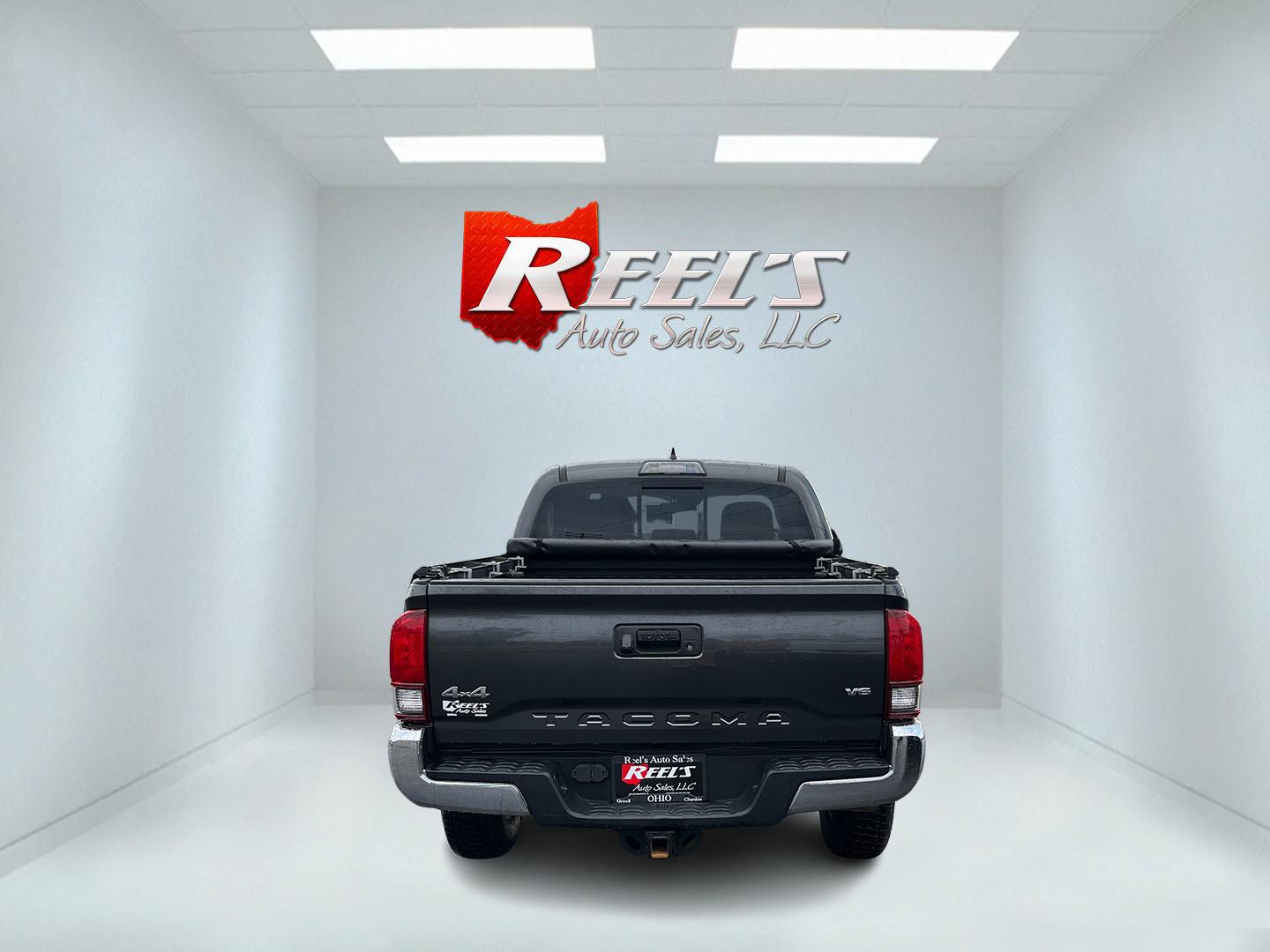 2019 Gray /Black Toyota Tacoma SR5 Double Cab Short Bed V6 6AT 4WD (3TMCZ5AN0KM) with an 3.6L V6 DOHC 24V engine, Automatic transmission, located at 11115 Chardon Rd. , Chardon, OH, 44024, (440) 214-9705, 41.580246, -81.241943 - This 2019 Toyota Tacoma SR5 Double Cab 4WD is a rugged, reliable legend in the making – tough, capable, and looking sharp in Magnetic Gray Metallic with four brand new all-terrain tires ready to hit the trails or the highway! Powered by the potent 3.5L D-4S V6 engine delivering serious torque and - Photo#8