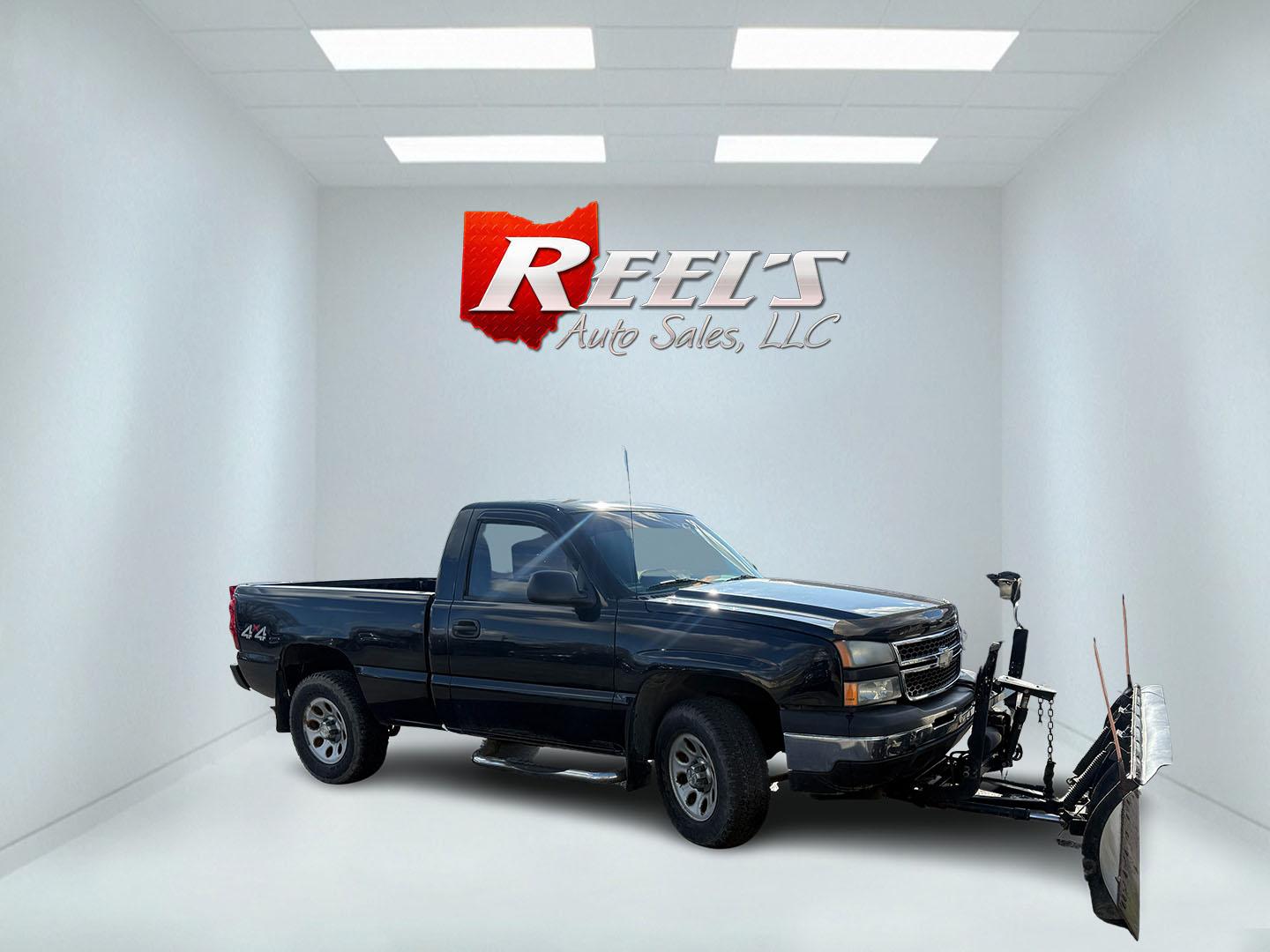 2006 Black /Black Chevrolet Silverado 1500 LS 4WD (3GCEK14V96G) with an 4.8L V8 OHV 16V engine, Automatic transmission, located at 547 E. Main St., Orwell, OH, 44076, (440) 437-5893, 41.535435, -80.847855 - 2006 Chevrolet Silverado 1500 LS Regular Cab 4WD – Tough Work Truck with Plow and Proven Reliability! This no-nonsense 2006 Chevrolet Silverado 1500 LS Regular Cab 4WD is built for hard work and ready to tackle Ohio winters or job-site demands! Powered by the dependable 4.8L Vortec V8 engine pair - Photo#3